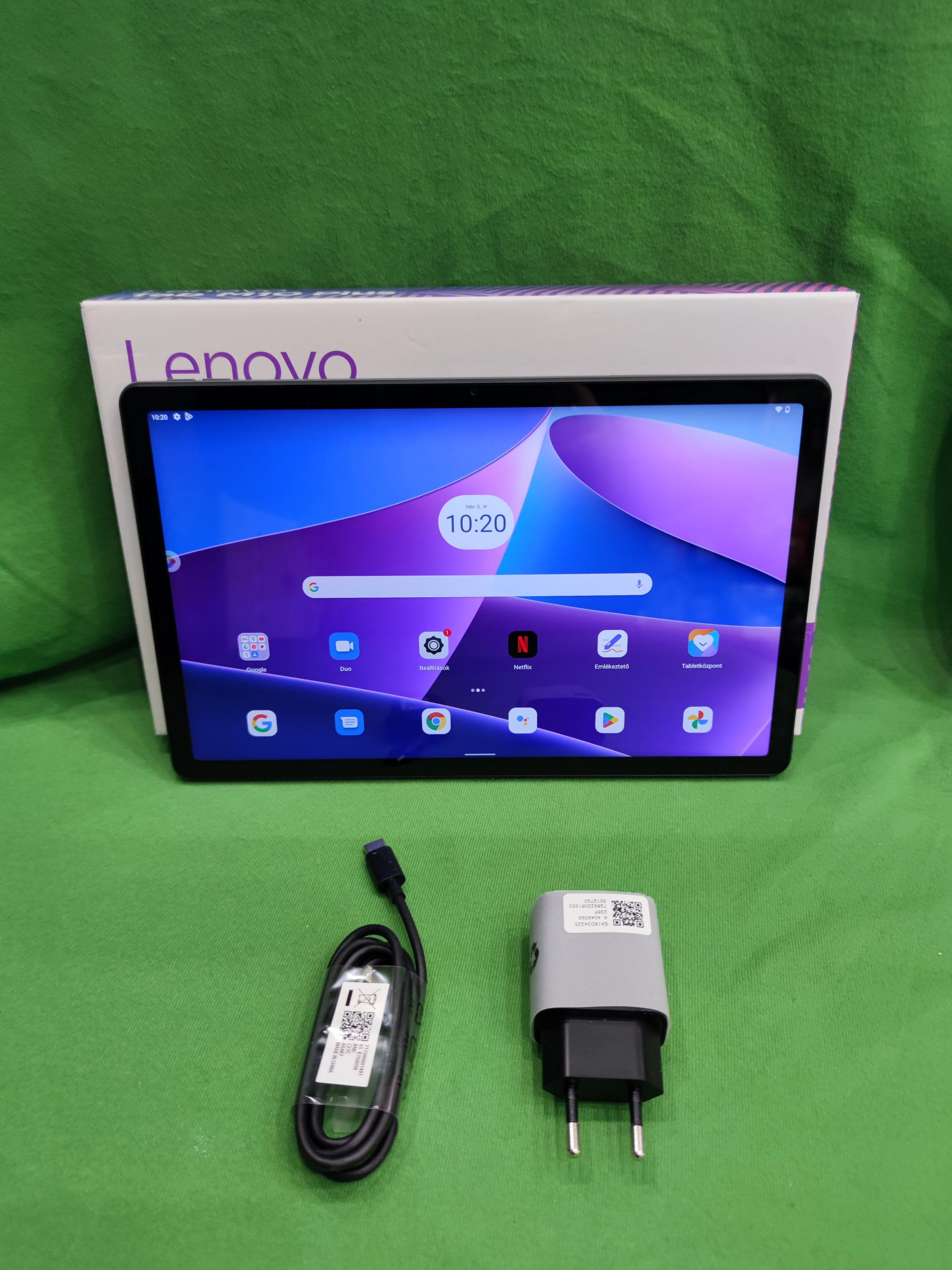 Lenovo Tab M10 Plus 64GB/4GB 3. GEN (TB125FU) WIFI 10,6" tablet, kiemelt kép