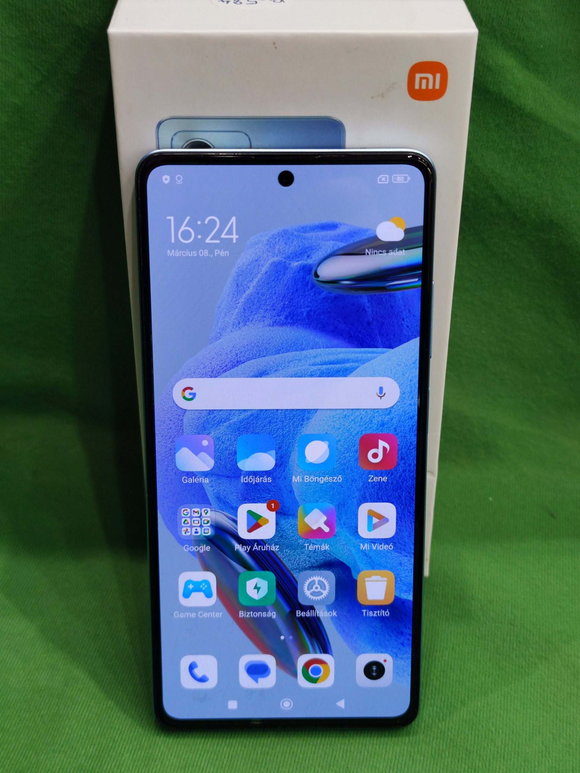 Redmi Note 12 Pro 5G 128GB/6GB Dual SIM mobiltelefon dobozában!, kiemelt kép