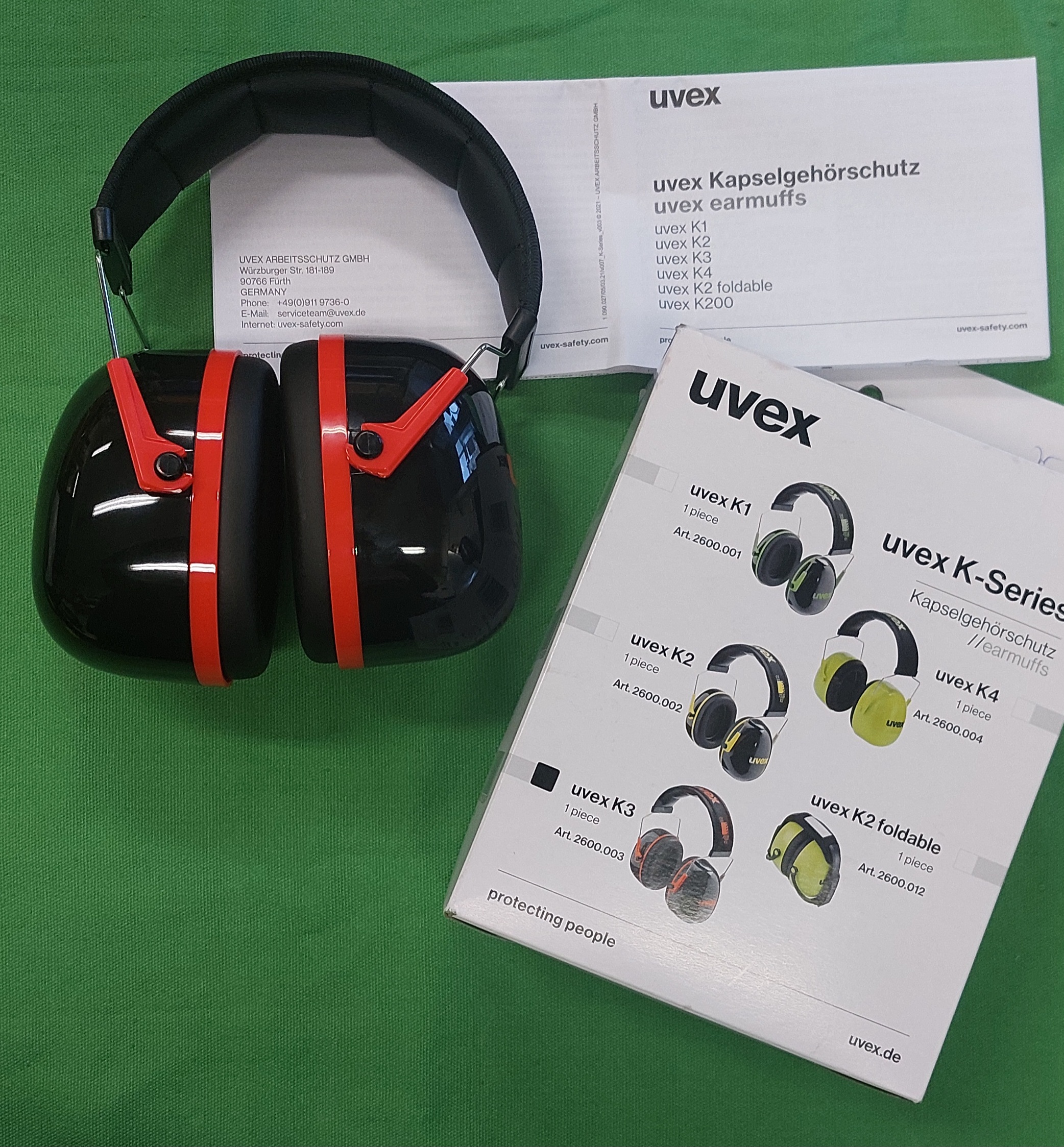 Uvex K1 Series fültokos hallásvédő, kiemelt kép