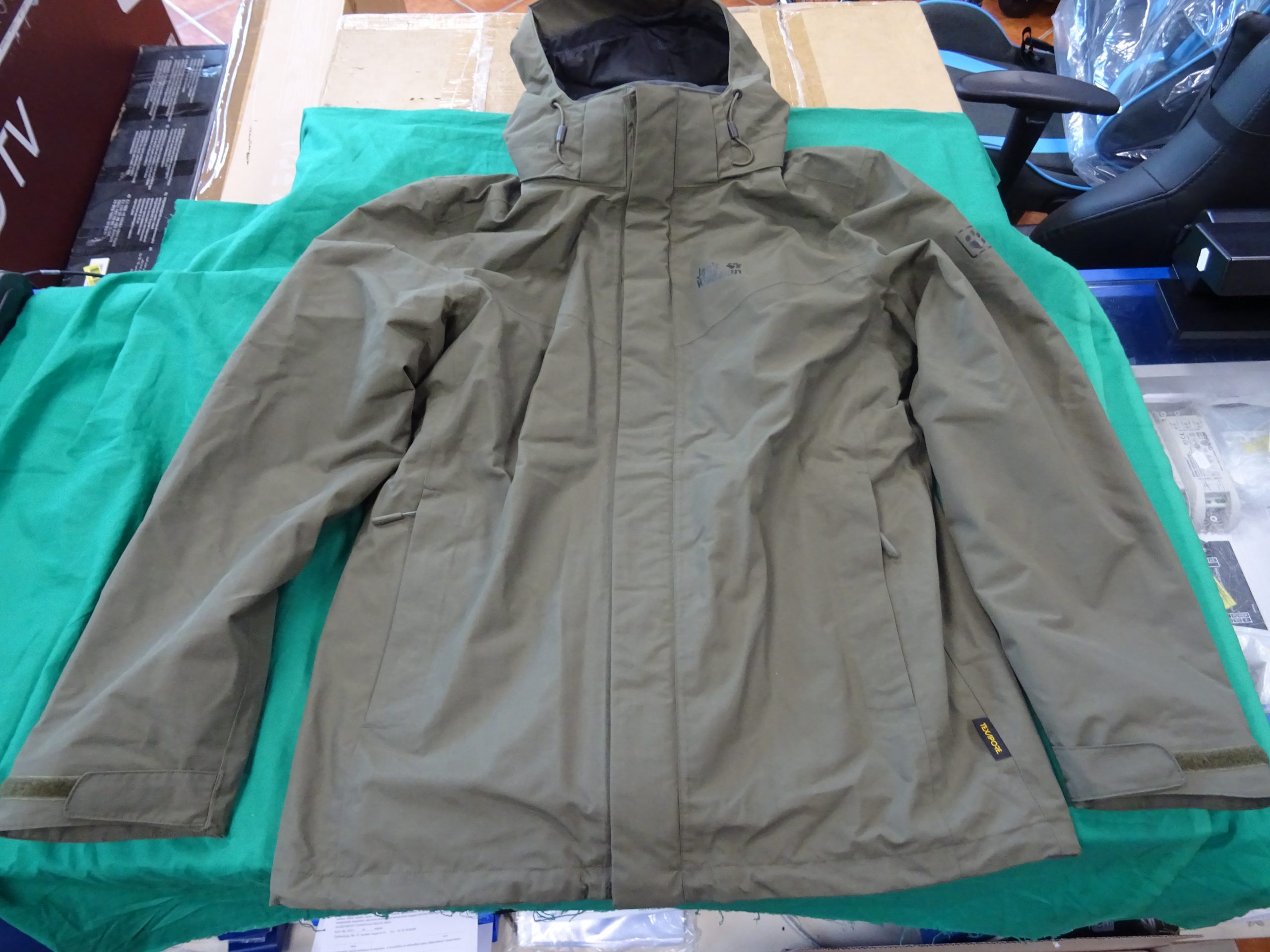 Jack Wolfskin Gotland 3in1 kabát, zöld, M, kiemelt kép