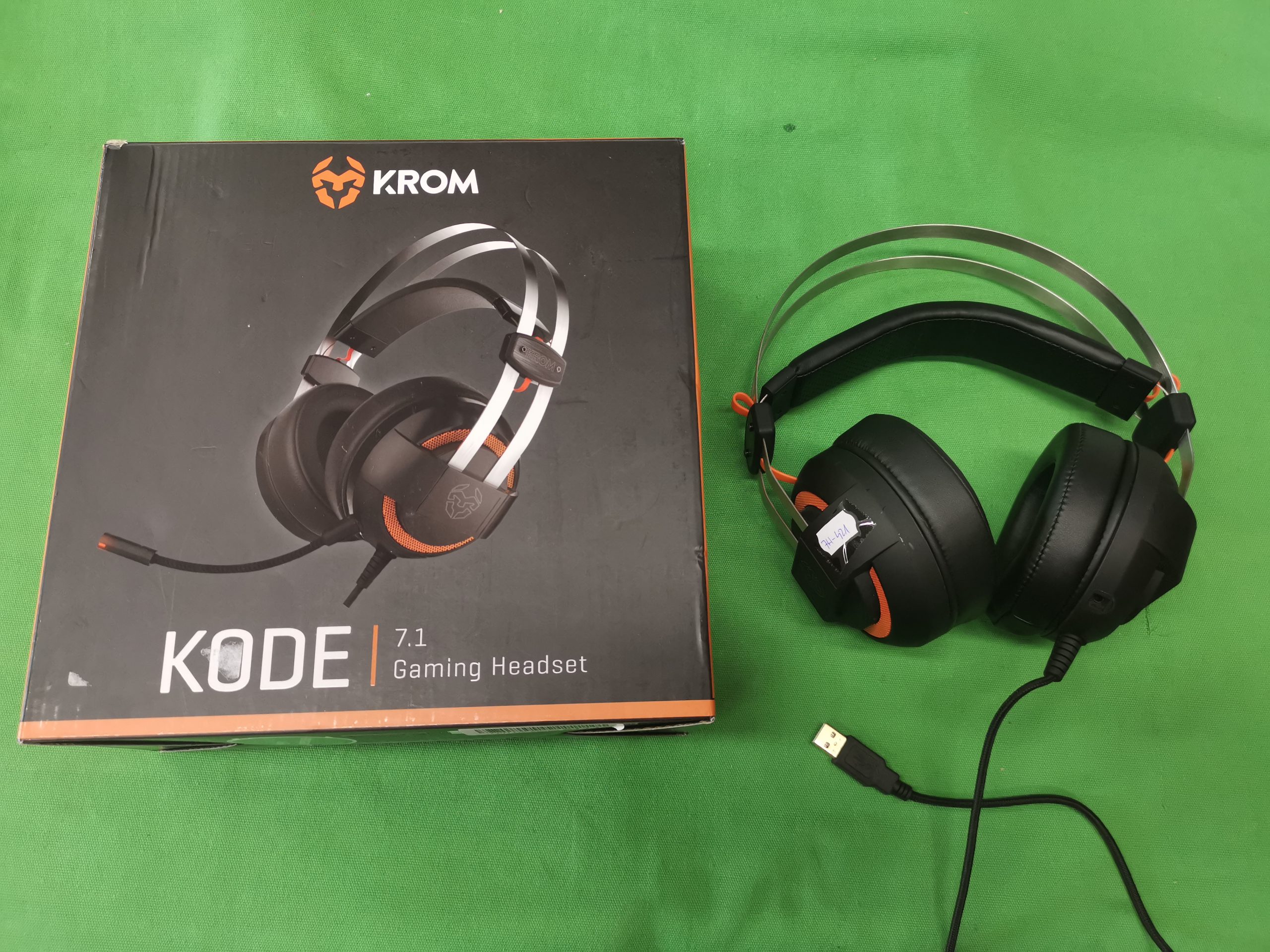 KROM NOX Kode 7.1 vezetékes gamer fejhallgató, kiemelt kép