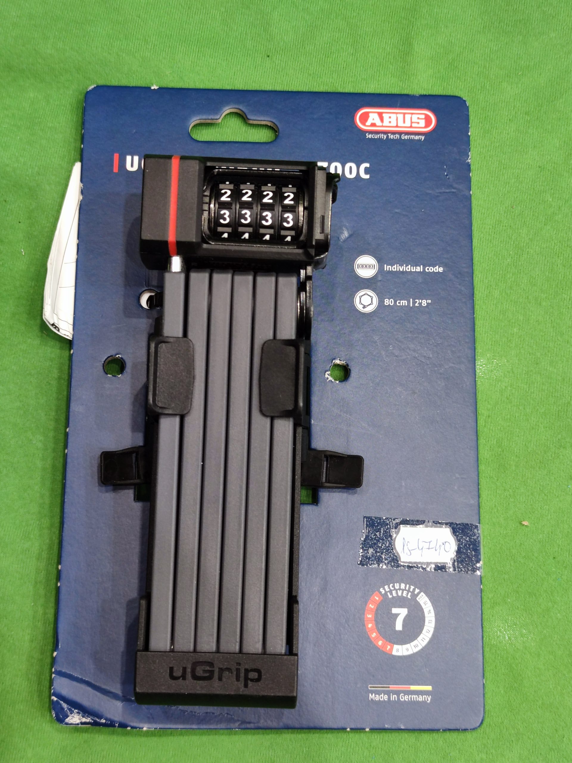ÚJ! Abus uGrip BORDO 5700C számzáras lakat, kiemelt kép