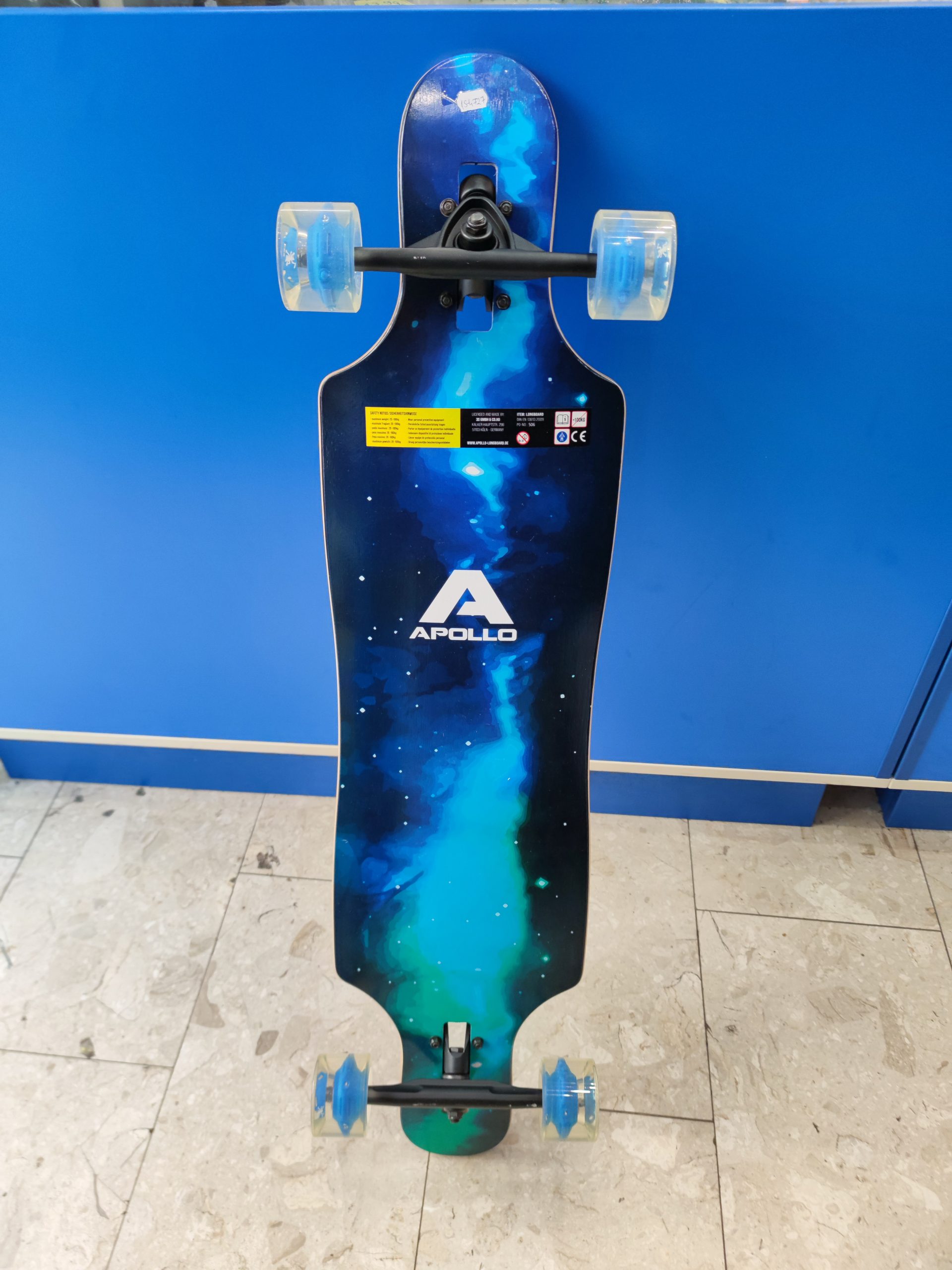 ÚJ! Apollo "Galaxy LED" Longboard gördeszka – 102x24 cm, kiemelt kép