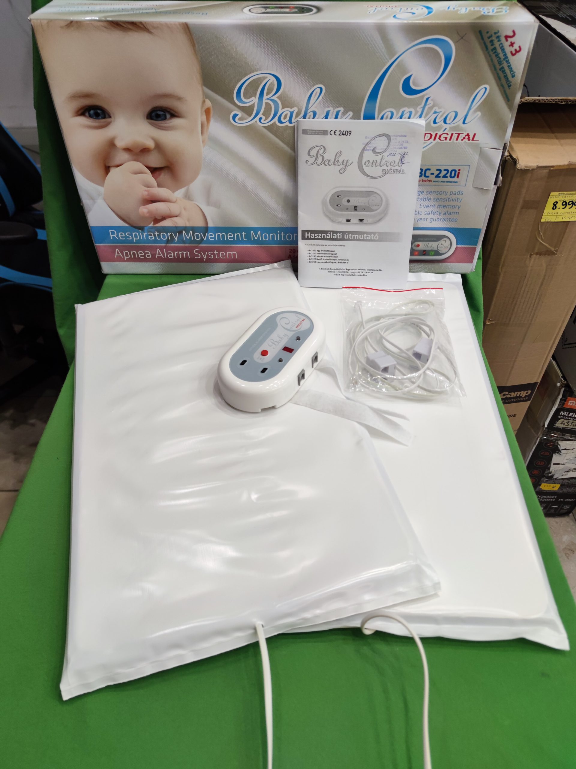 Légzésfigyelő Baby Control BC-220i iker  – dobozában, magyar nyelvű leírással!, kiemelt kép