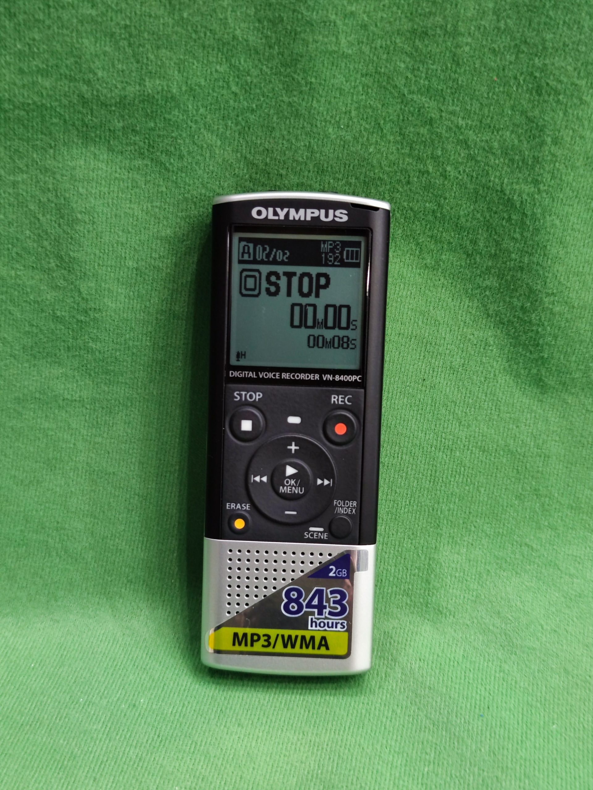 Olympus VN-8400PC 2GB diktafon, kiemelt kép