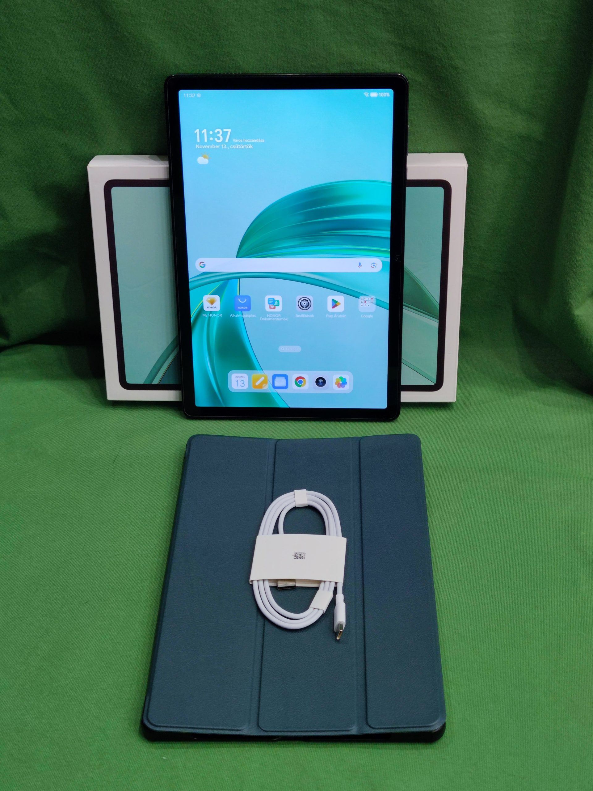 HONOR Pad X8a 11" tablet + tok Wifi 4GB/64GB - dobozában!, kiemelt kép