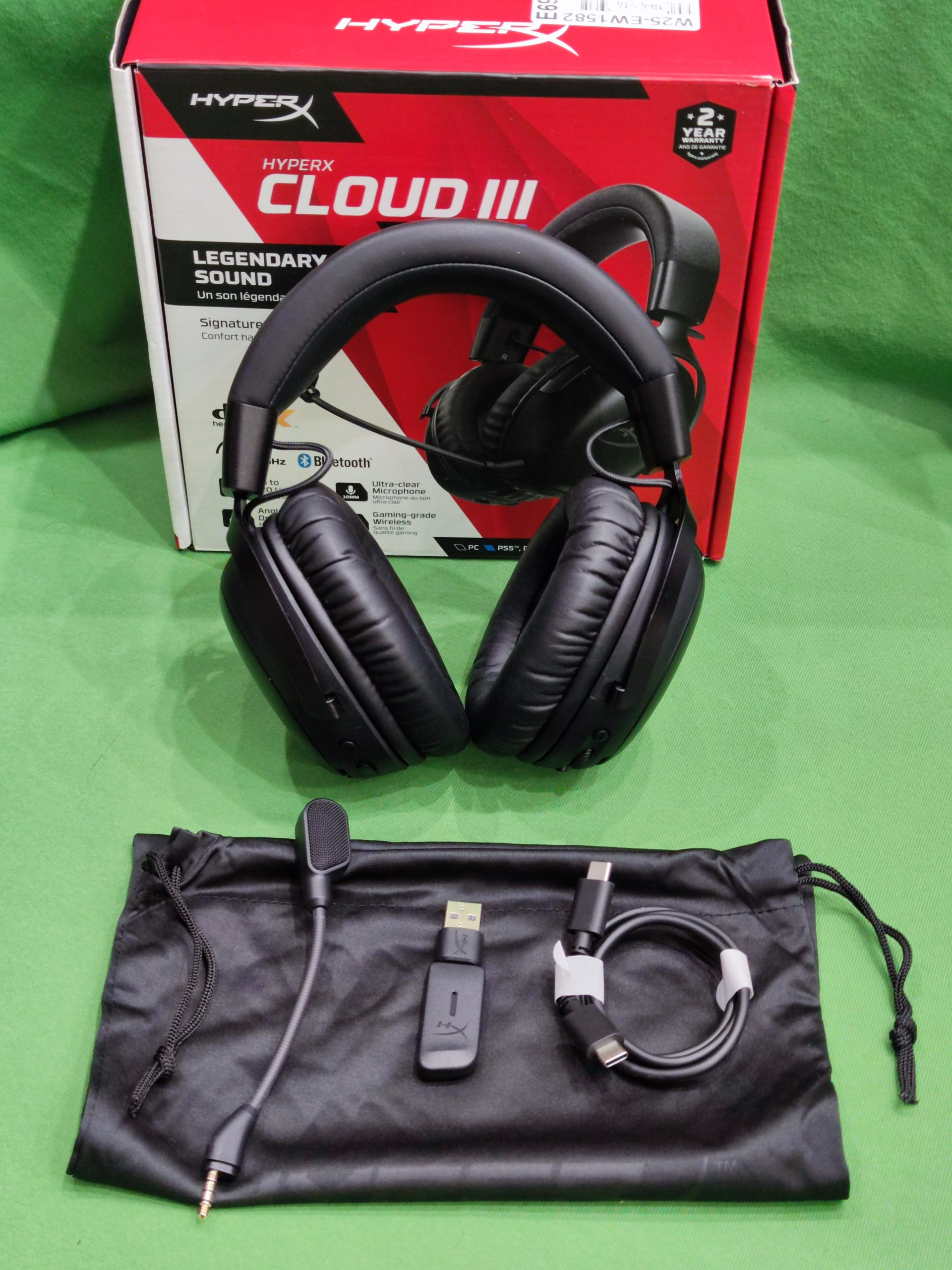 ÚJ! Hyperx Cloud III S Wireless Gamer fekete fejhallgató, kiemelt kép