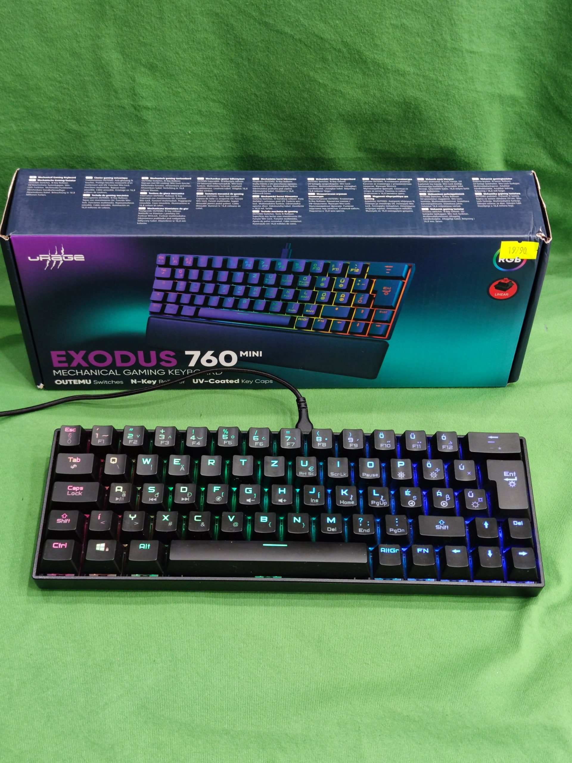 HAMA uRage Exodus 760 mechanikus gamer billentyűzet – RGB, magyar kiosztás, GARANCIÁVAL!, kiemelt kép