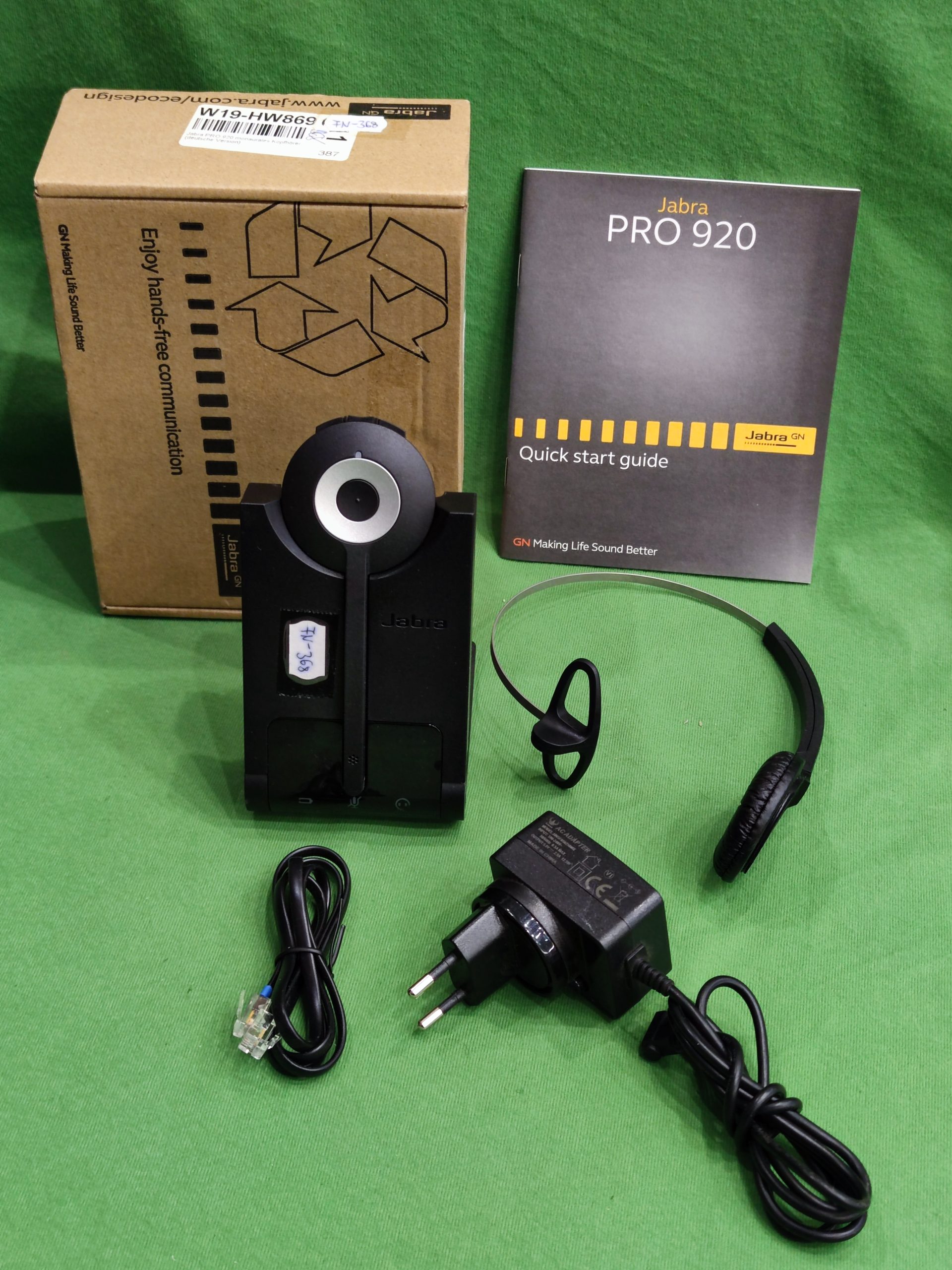 Jabra Pro 920 Mono Vezeték nélküli Headset – Egyoldalas, Professzionális, kiemelt kép