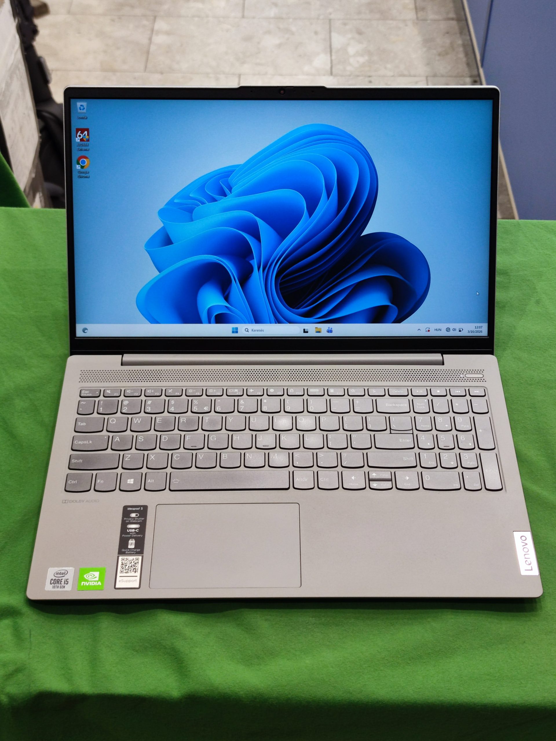 Lenovo Ideapad 5 15IIL 15,6" Full HD laptop, kiemelt kép