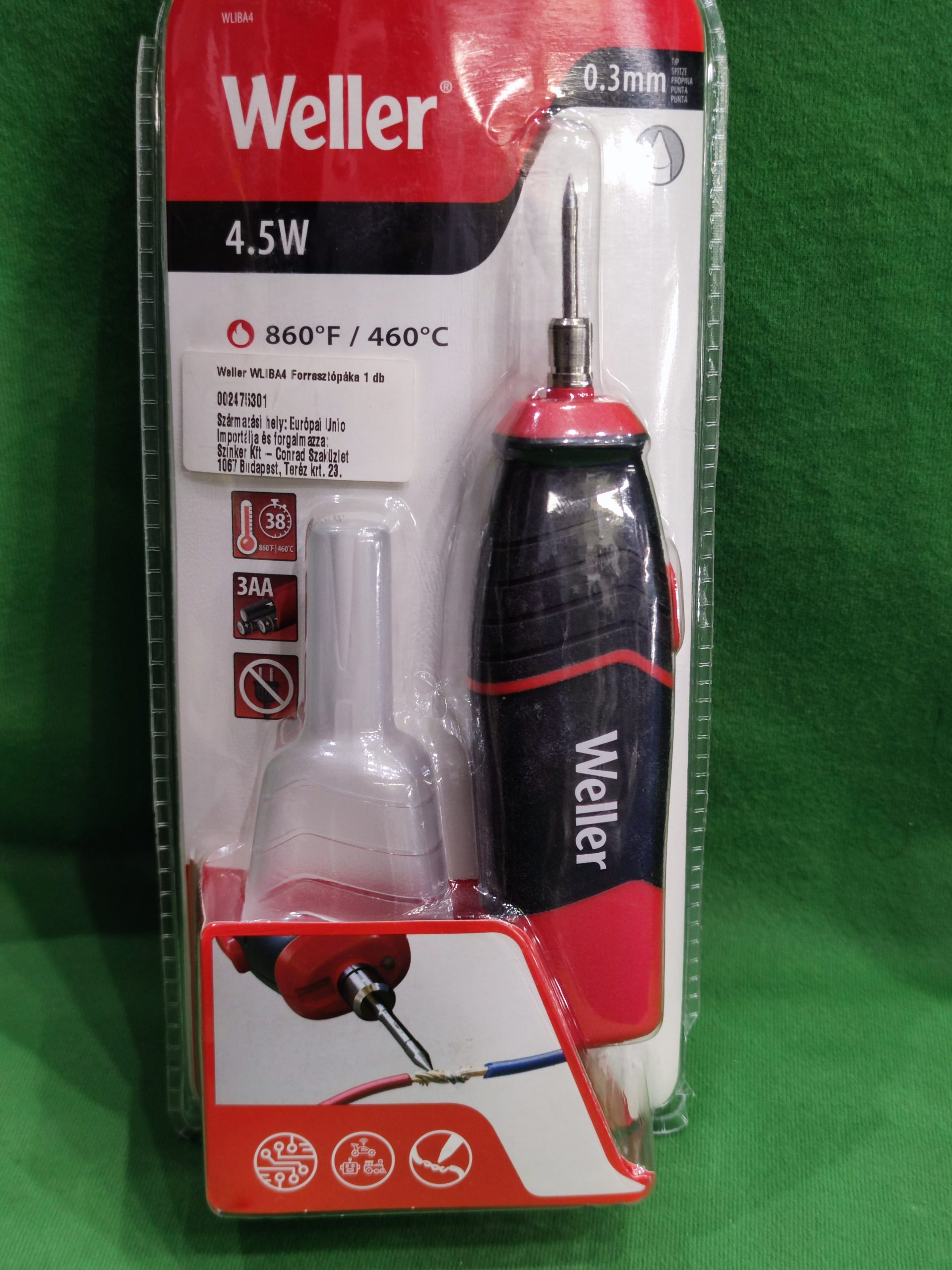 ÚJ! Weller WLIBA4 4,5W akkus forrasztópáka, kiemelt kép