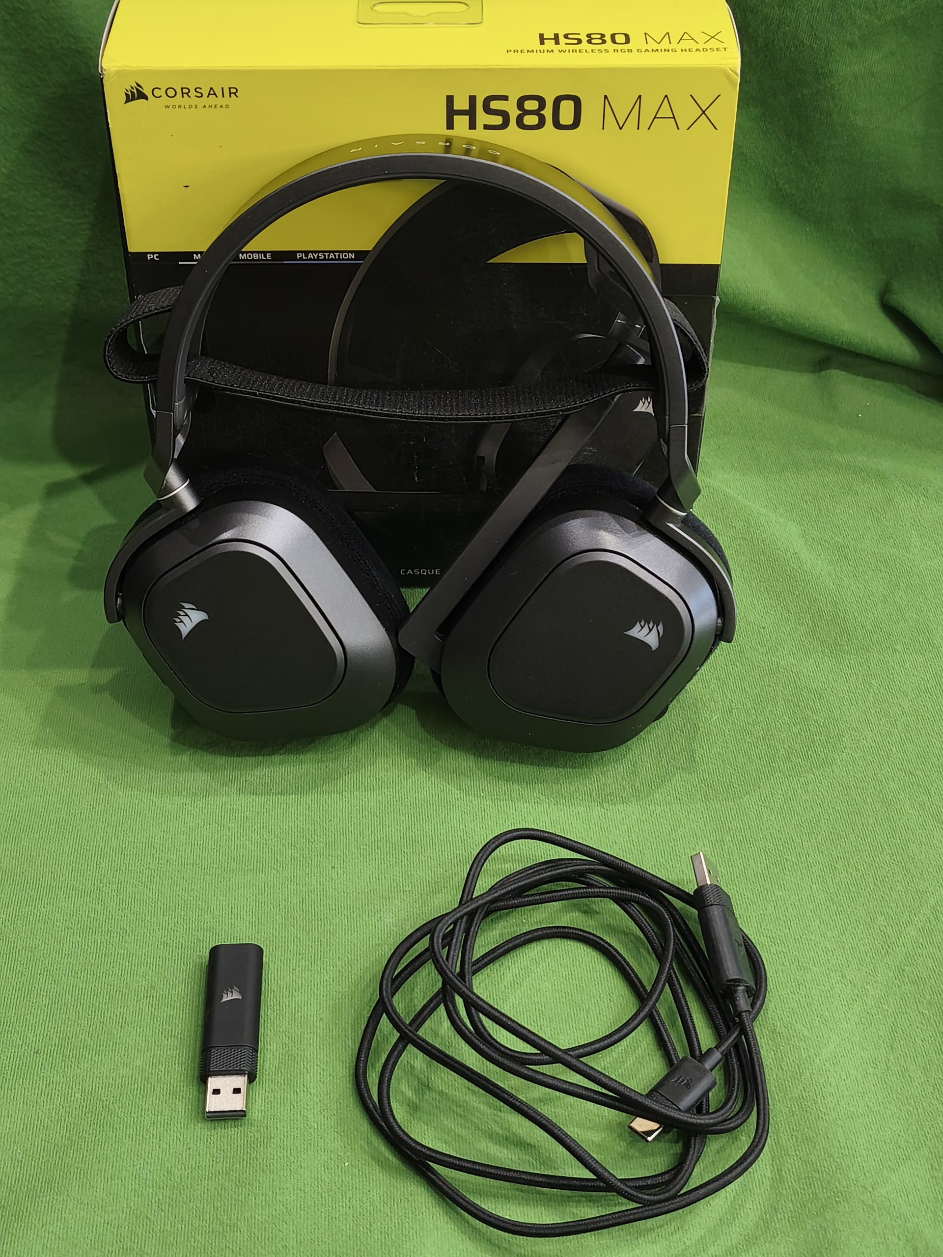 ÚJ! Corsair HS80 MAX Gamer vezeték nélküli fejhallgató, kiemelt kép