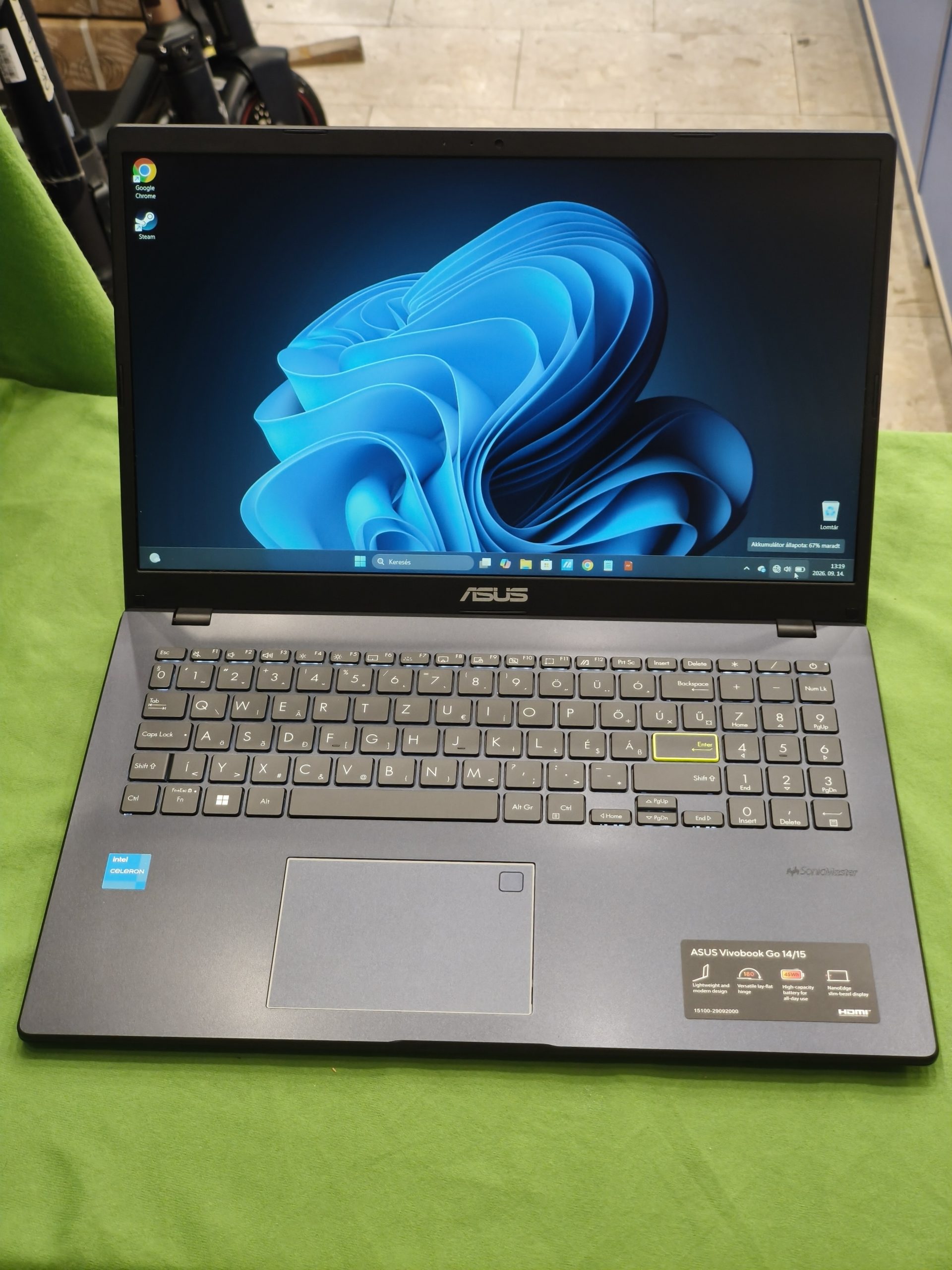 GARANCIÁVAL ASUS Vivobook Go 15 E510KA laptop - dobozában!, kiemelt kép