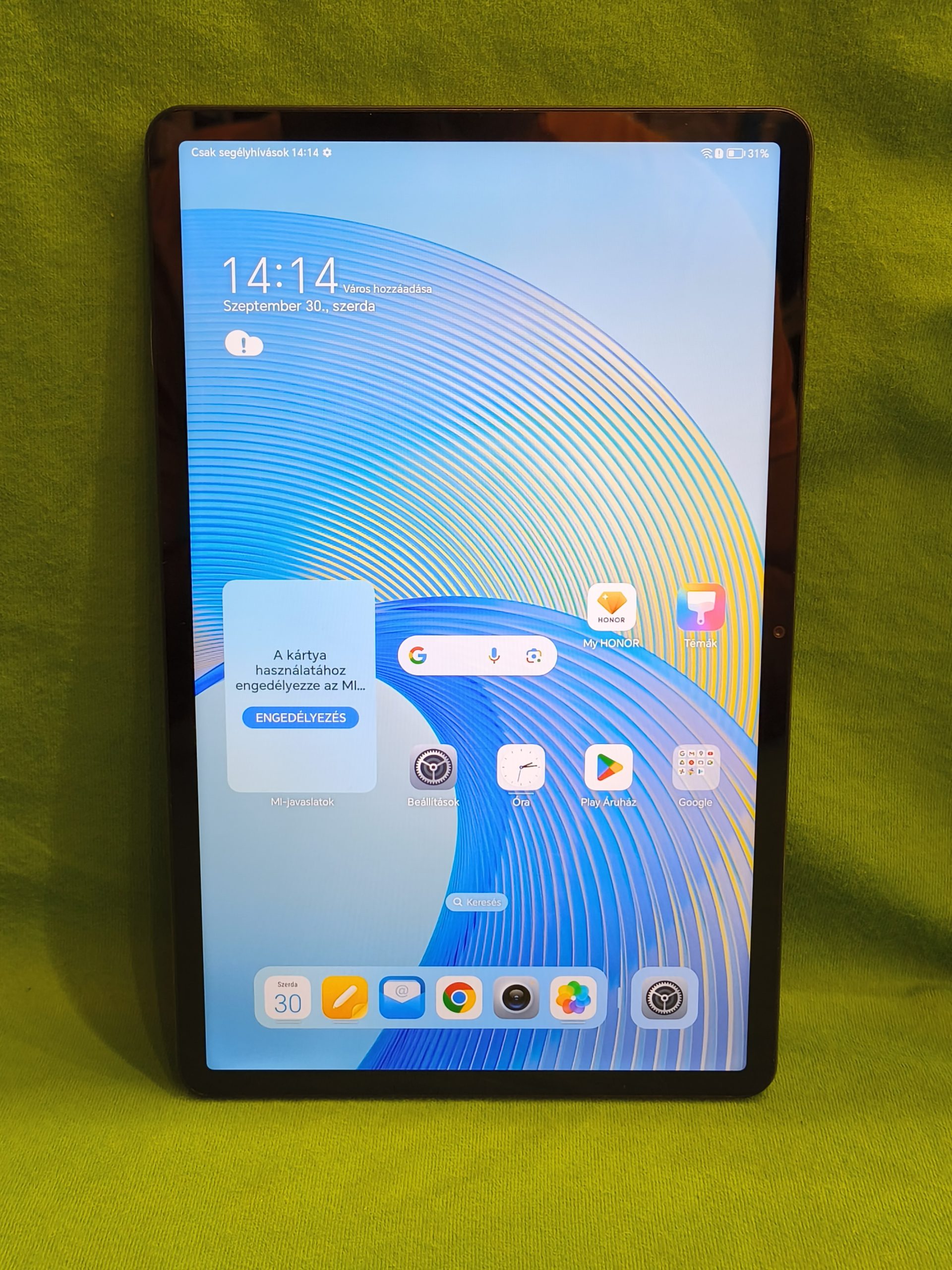 HONOR Pad X9 4GB/128GB LTE tablet, SIM-kártyás változat., kiemelt kép