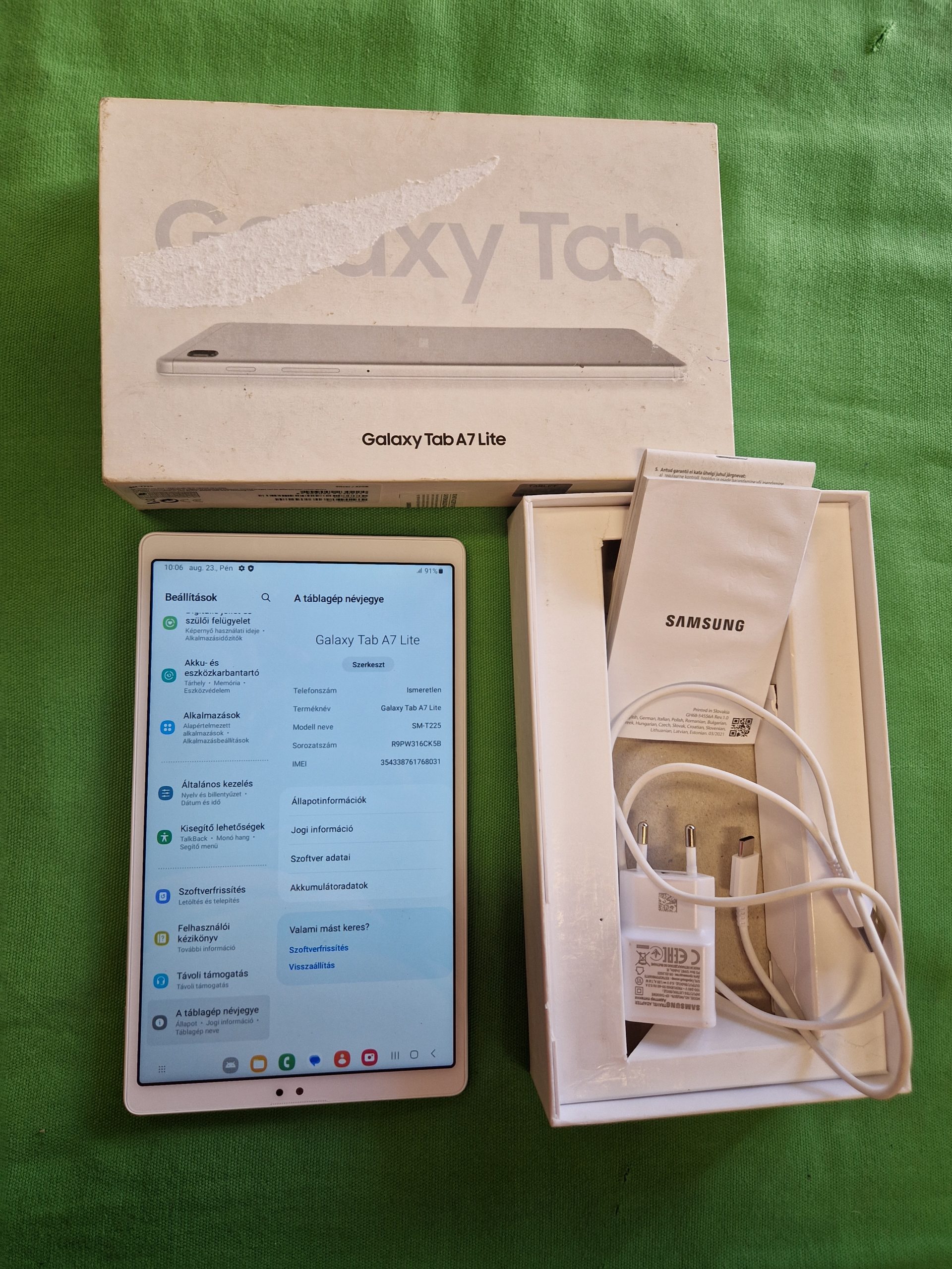 Samsung TAB A7 LITE 32GB/3GB (SM-T225) 8,7" kártyafüggetlen tablet, kiemelt kép