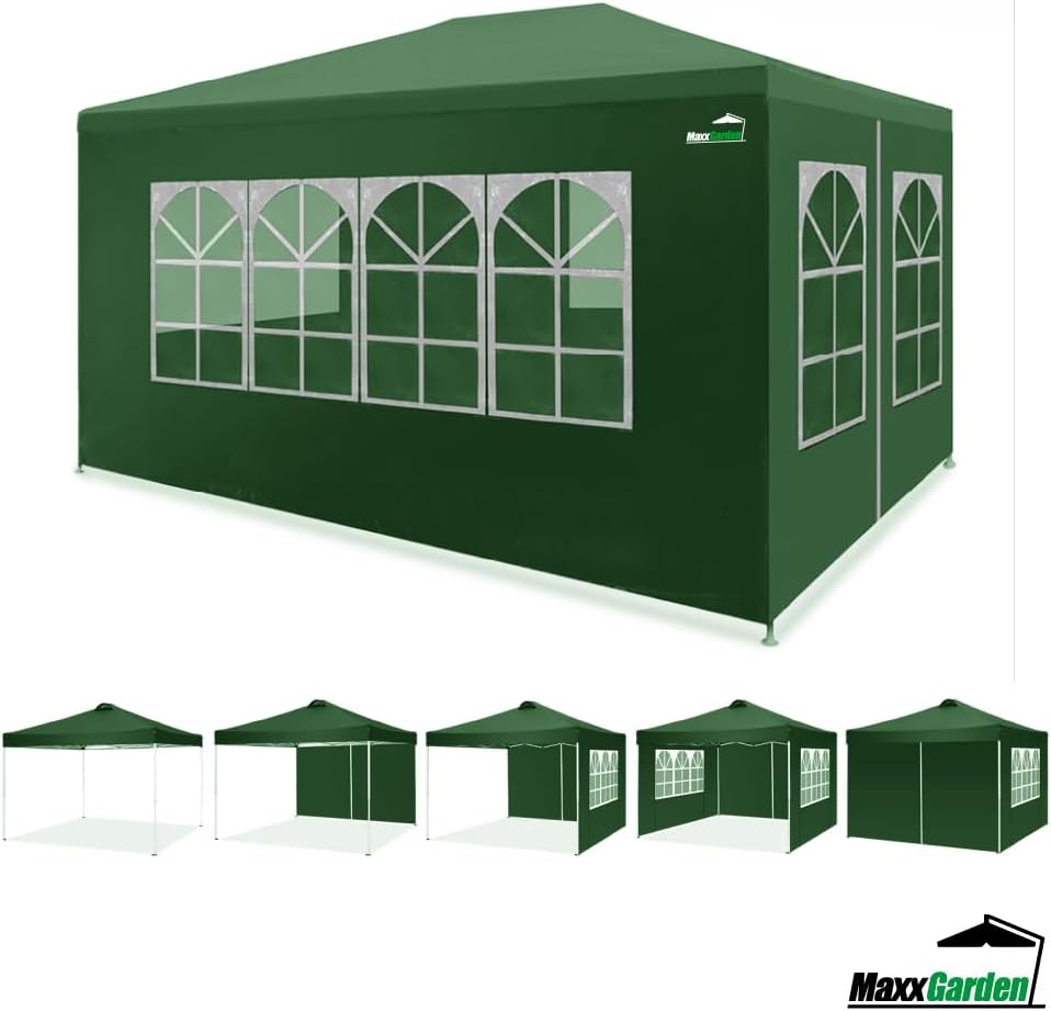 ÚJ! MaxxGarden kerti pavilon 3 × 4 m – 12 m², zöld színben!, kiemelt kép