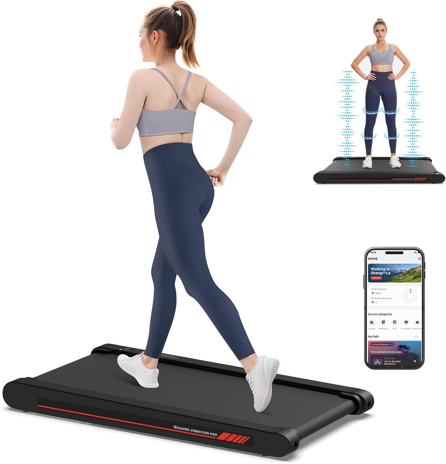 ÚJ! Sperax 4 az 1-ben Walking Vibration Pad (okos sétálópad otthonra és irodába), kiemelt kép