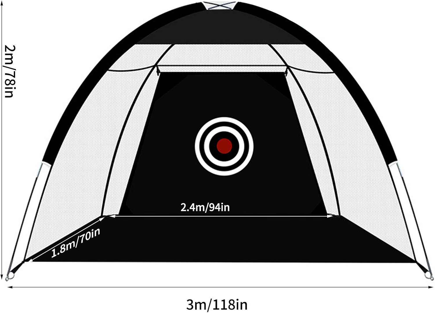 ÚJ! LUVODI Golf Impact Net golf gyakorlóháló – hordtáskában!, kiemelt kép
