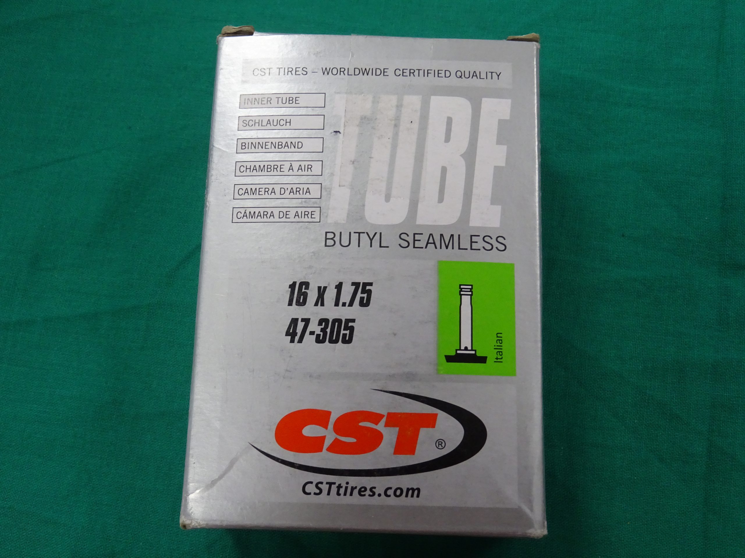 CST 16x1.75 47-305 General Style belső gumi gyerekkerékpárra, kiemelt kép