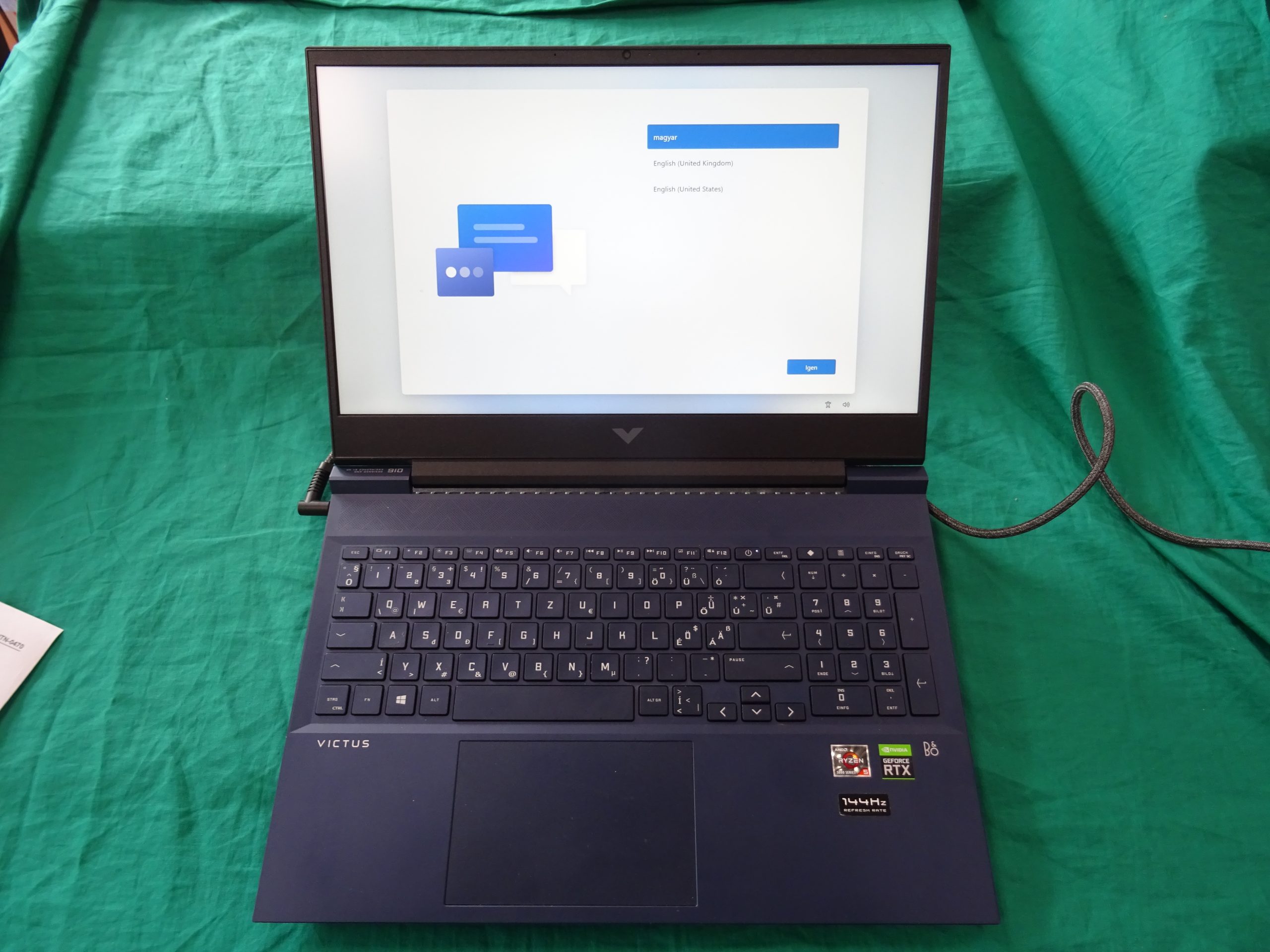 HP Victus Laptop 16-E0900NG Ryzen 5, kiemelt kép