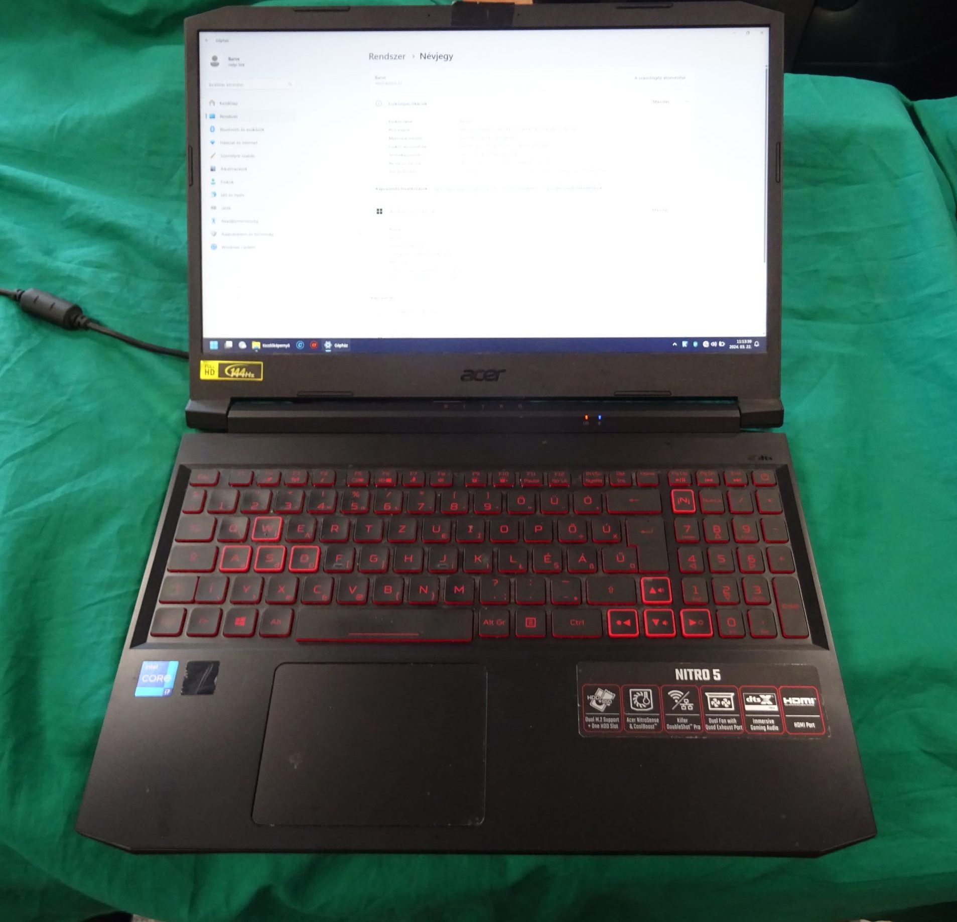 Acer Laptop Nitro 5 AN515-57-77BP, kiemelt kép