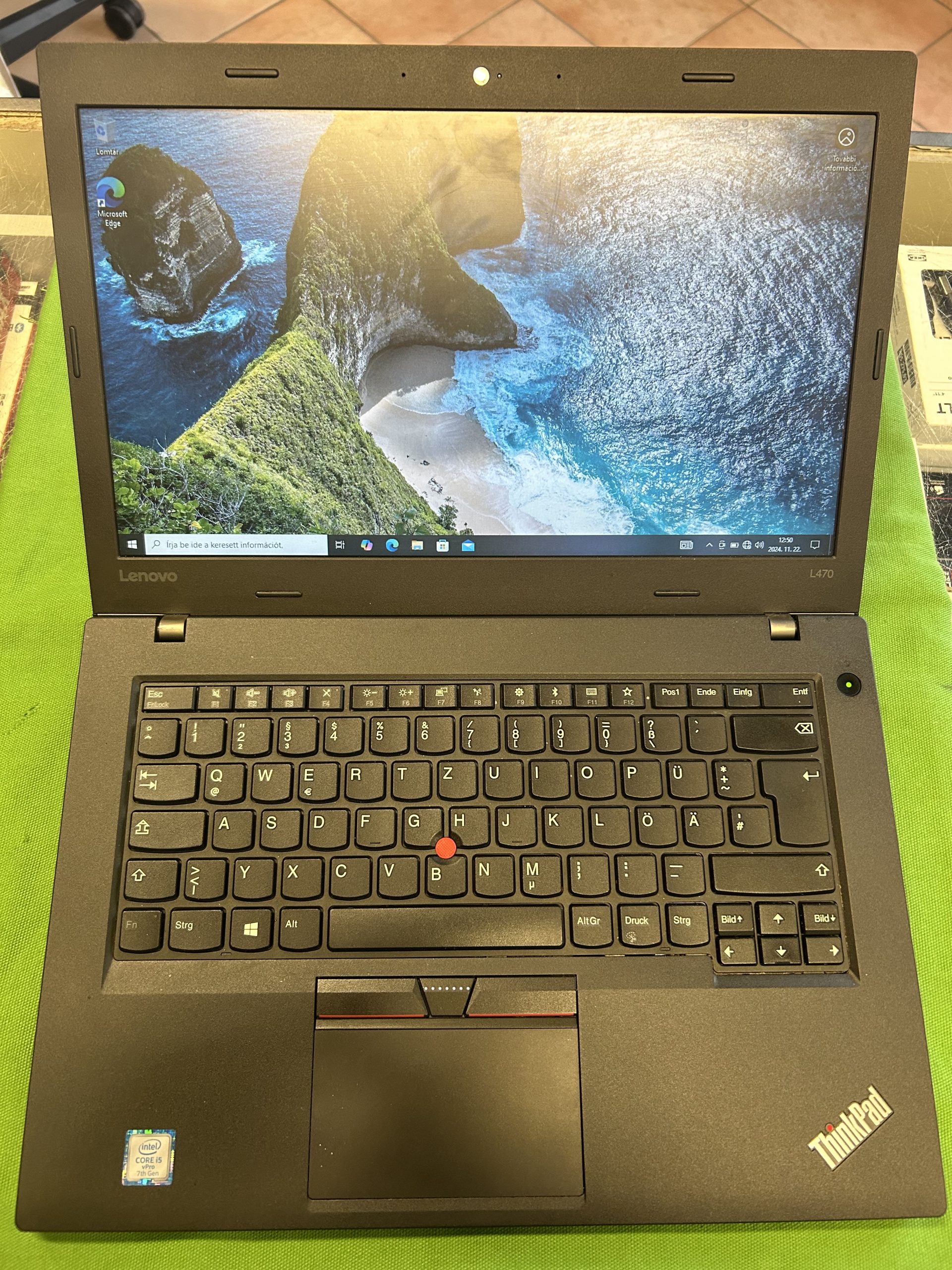 Lenovo L470 Notebook i5/8/256, kiemelt kép