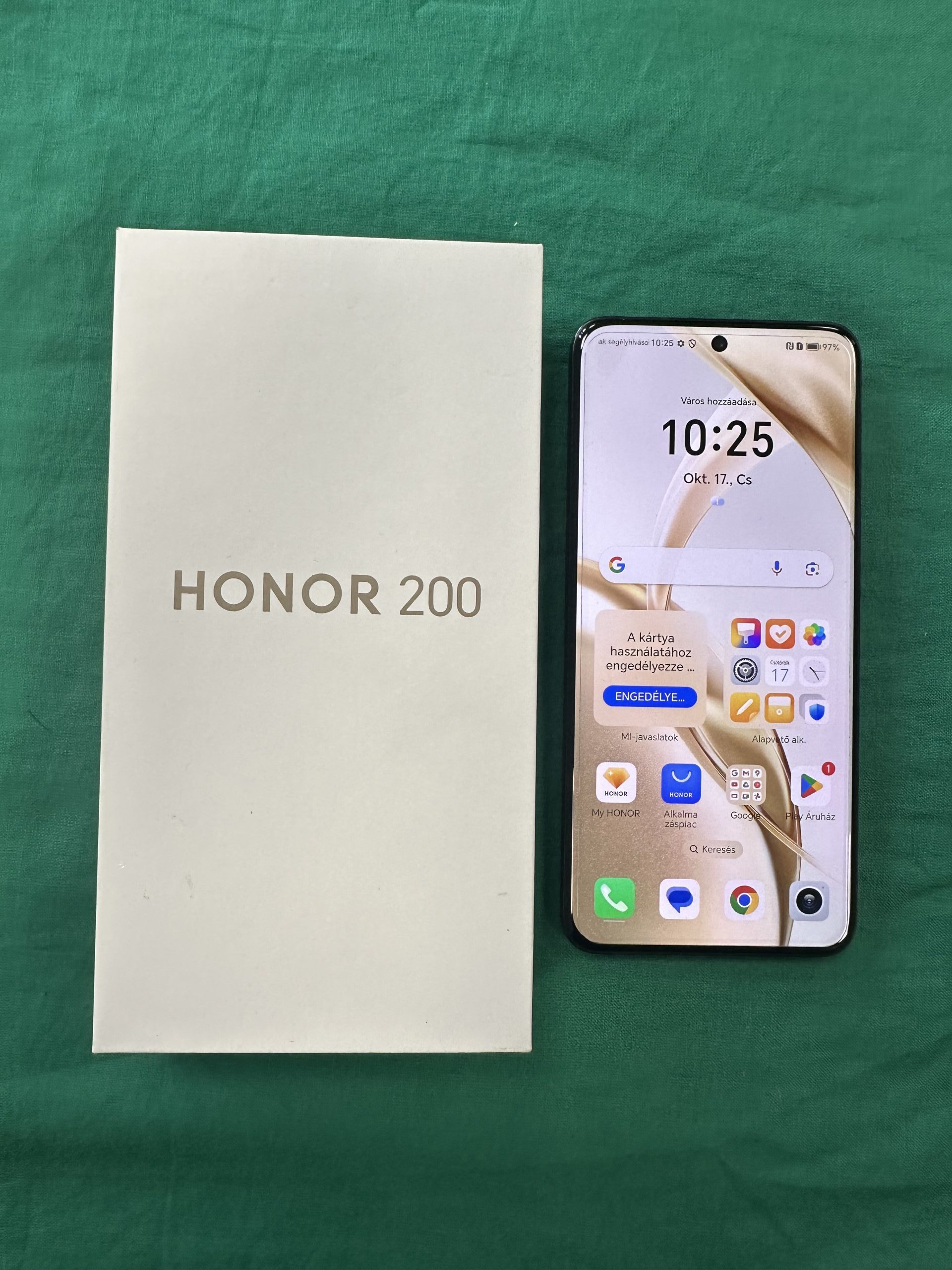 Honor Magic 200  5G  8/256Gb dupla sim mobiltelefon, kiemelt kép