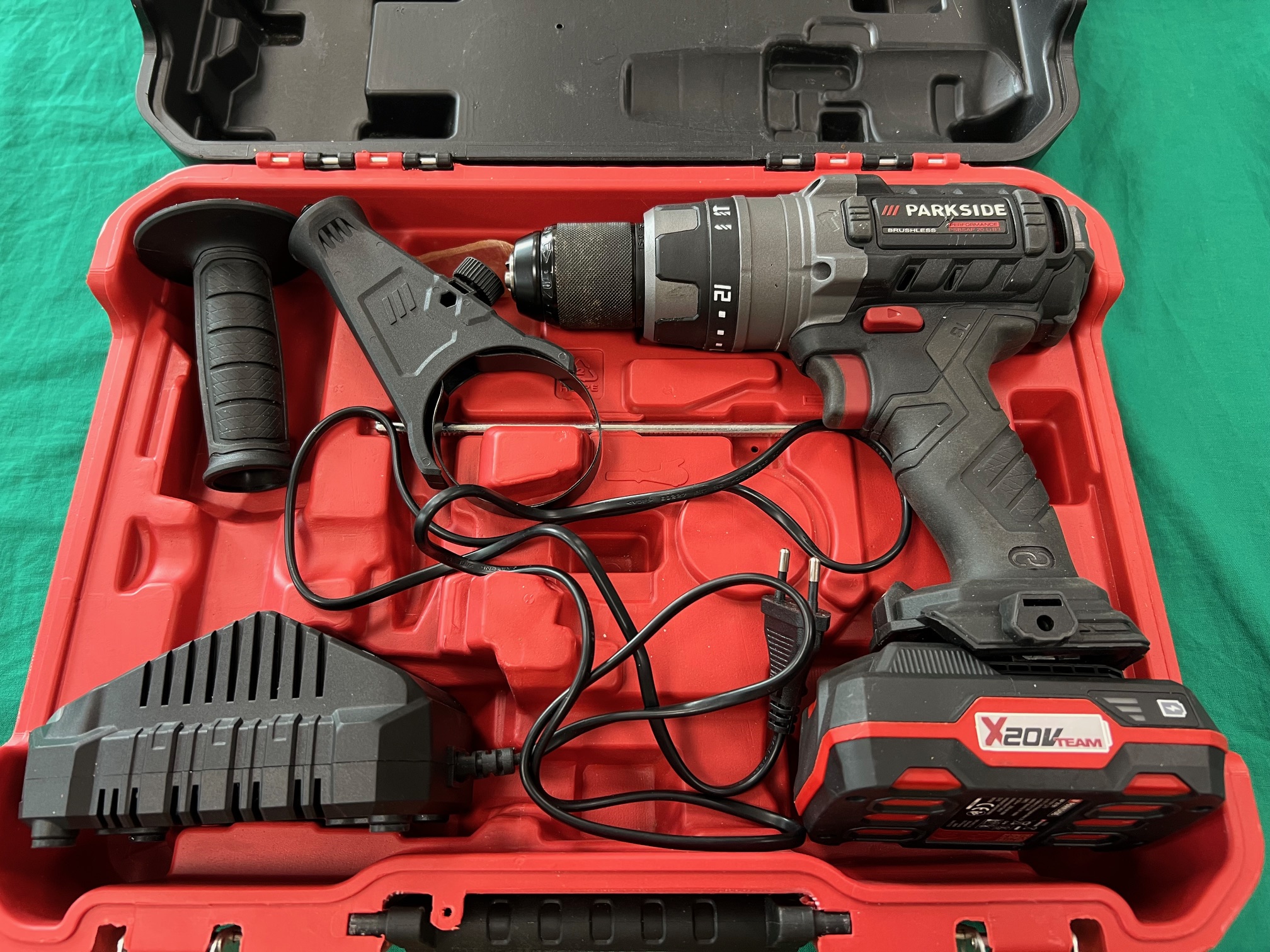 Parkside performance ütvefúró-csavarozó 20v + akkumlátor, kiemelt kép