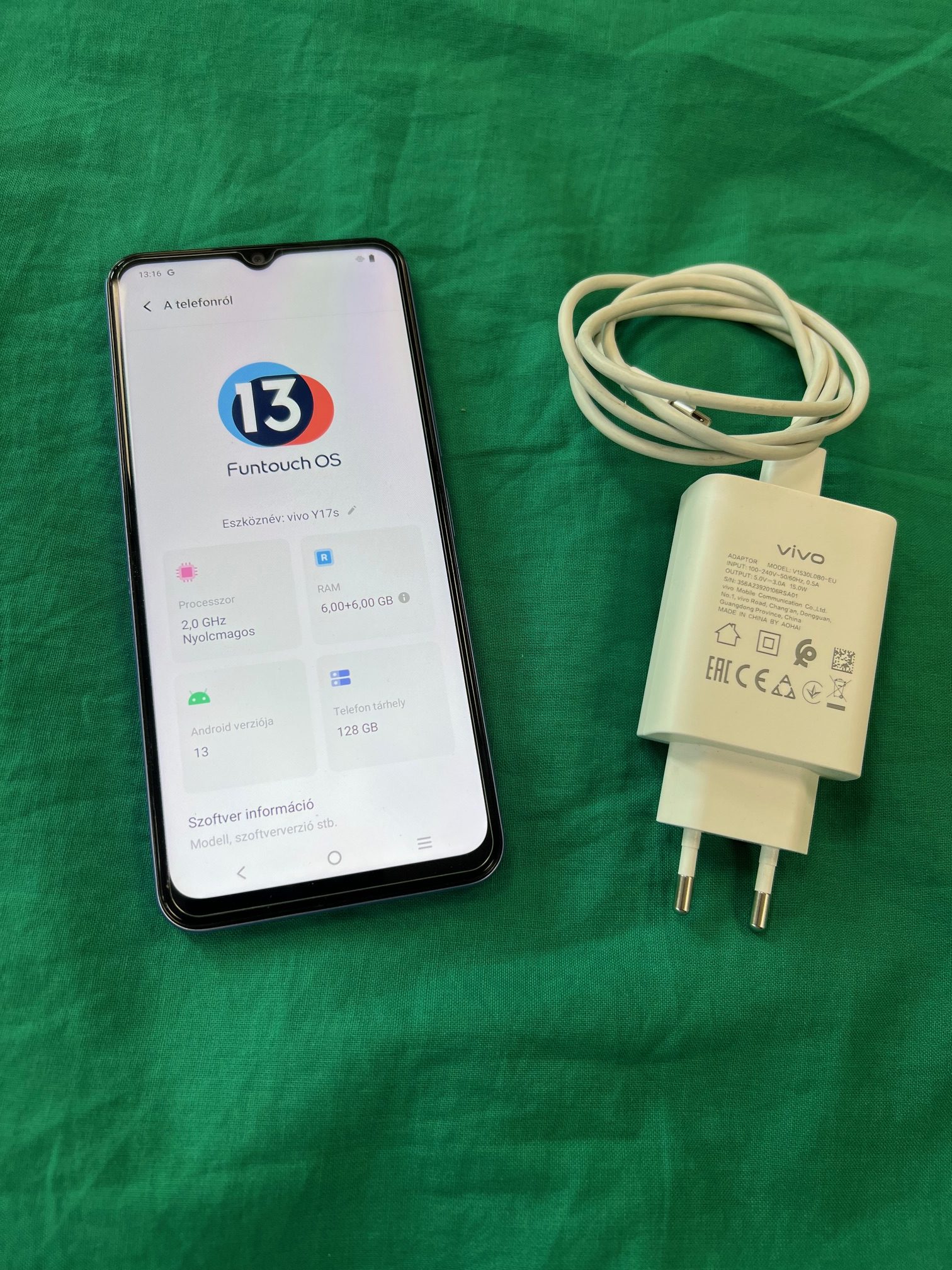 Vivo Y17S mobiltelefon 6/128GB, kiemelt kép