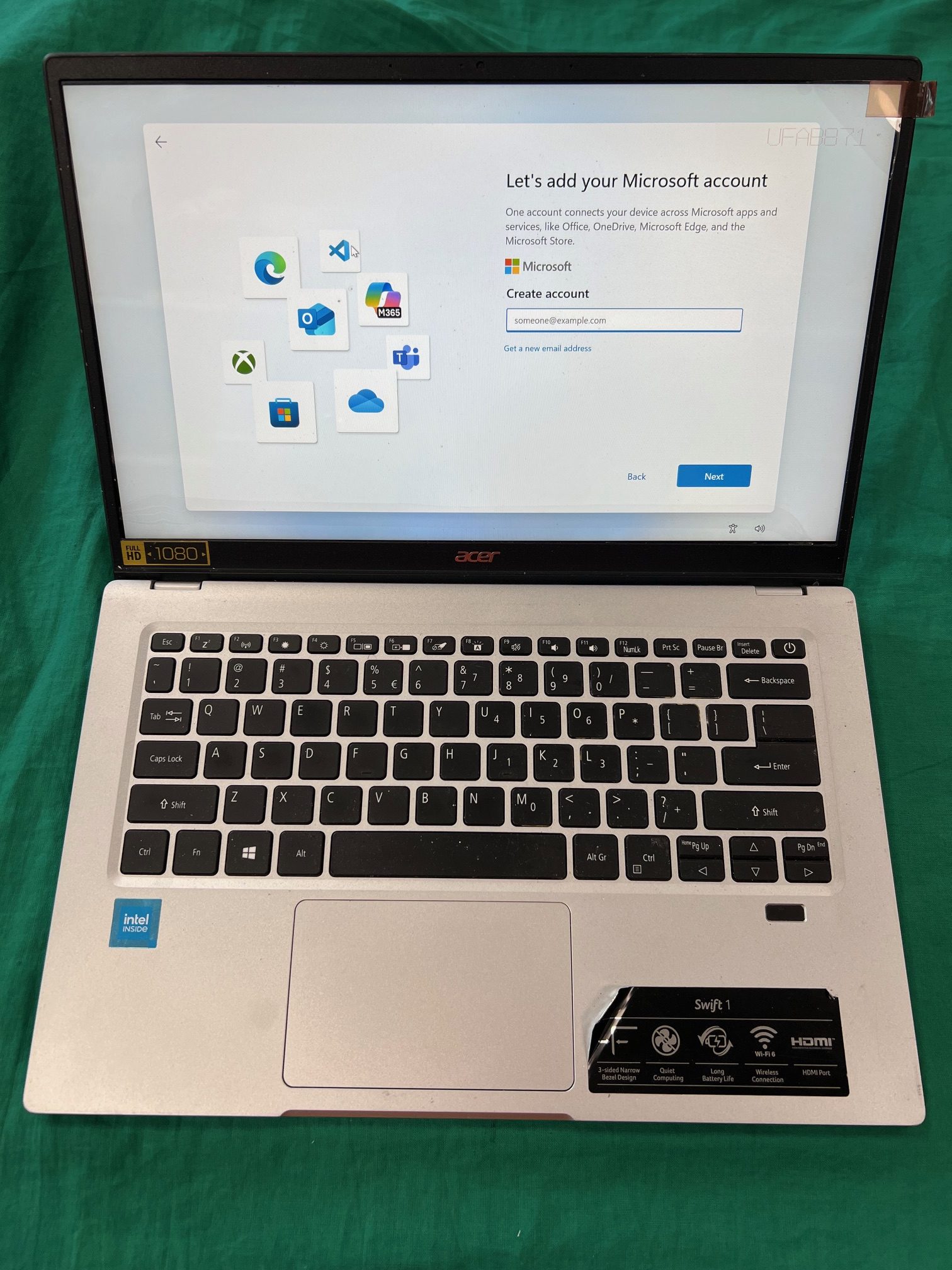 Laptop ACER Swift 1 SF114-34-C5J1 14", kiemelt kép