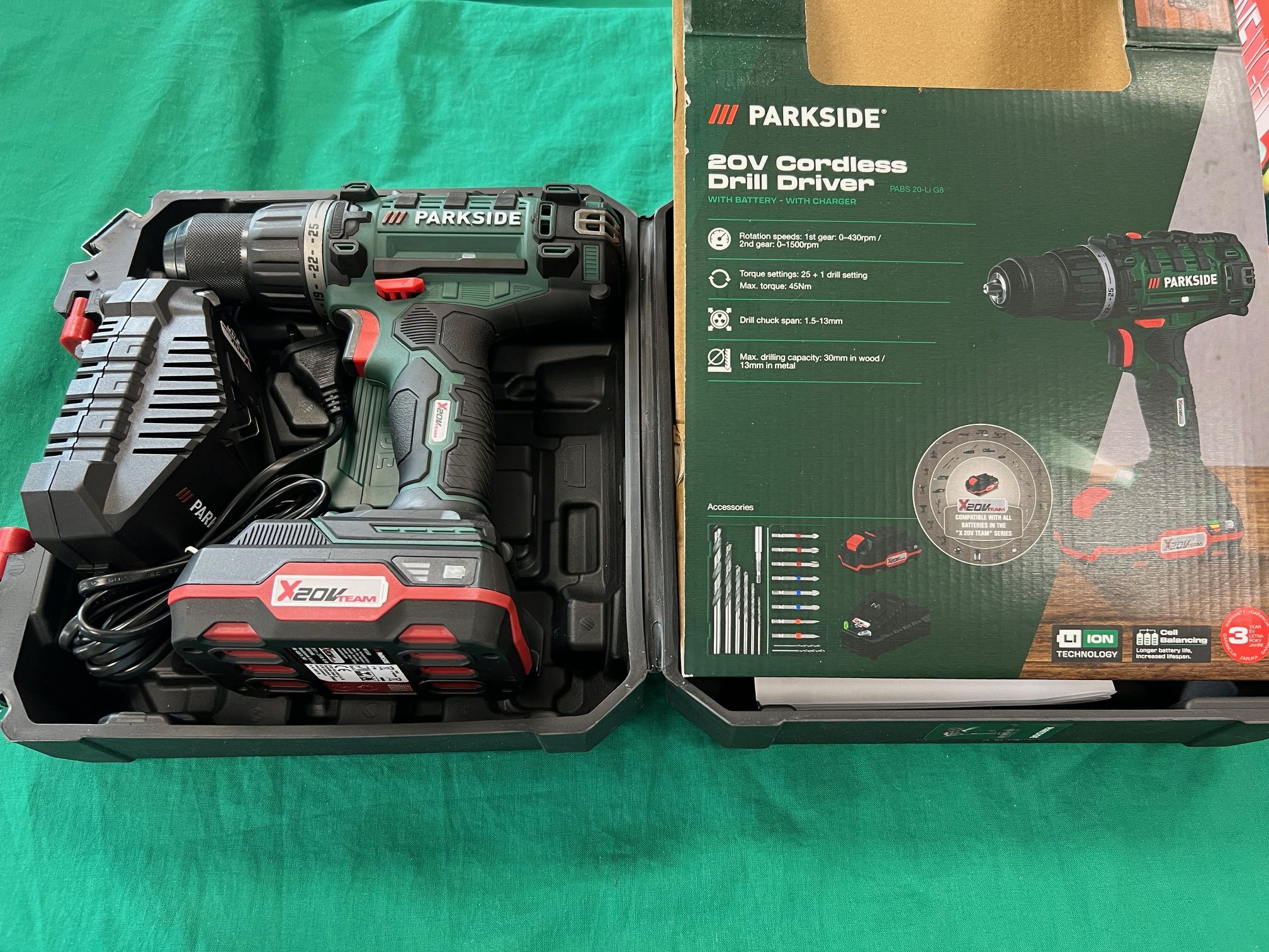Parkside PABS20-LI G8 behajtó, kiemelt kép