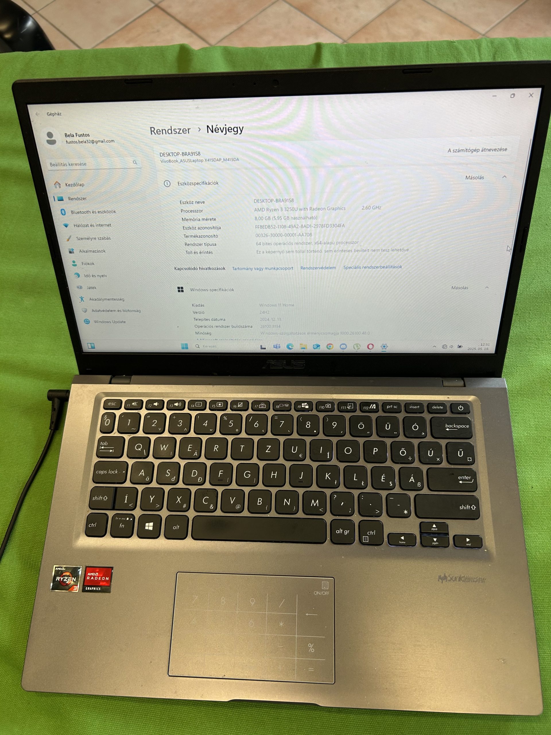 Asus ROG Strix G15 G512LI Notebook, kiemelt kép