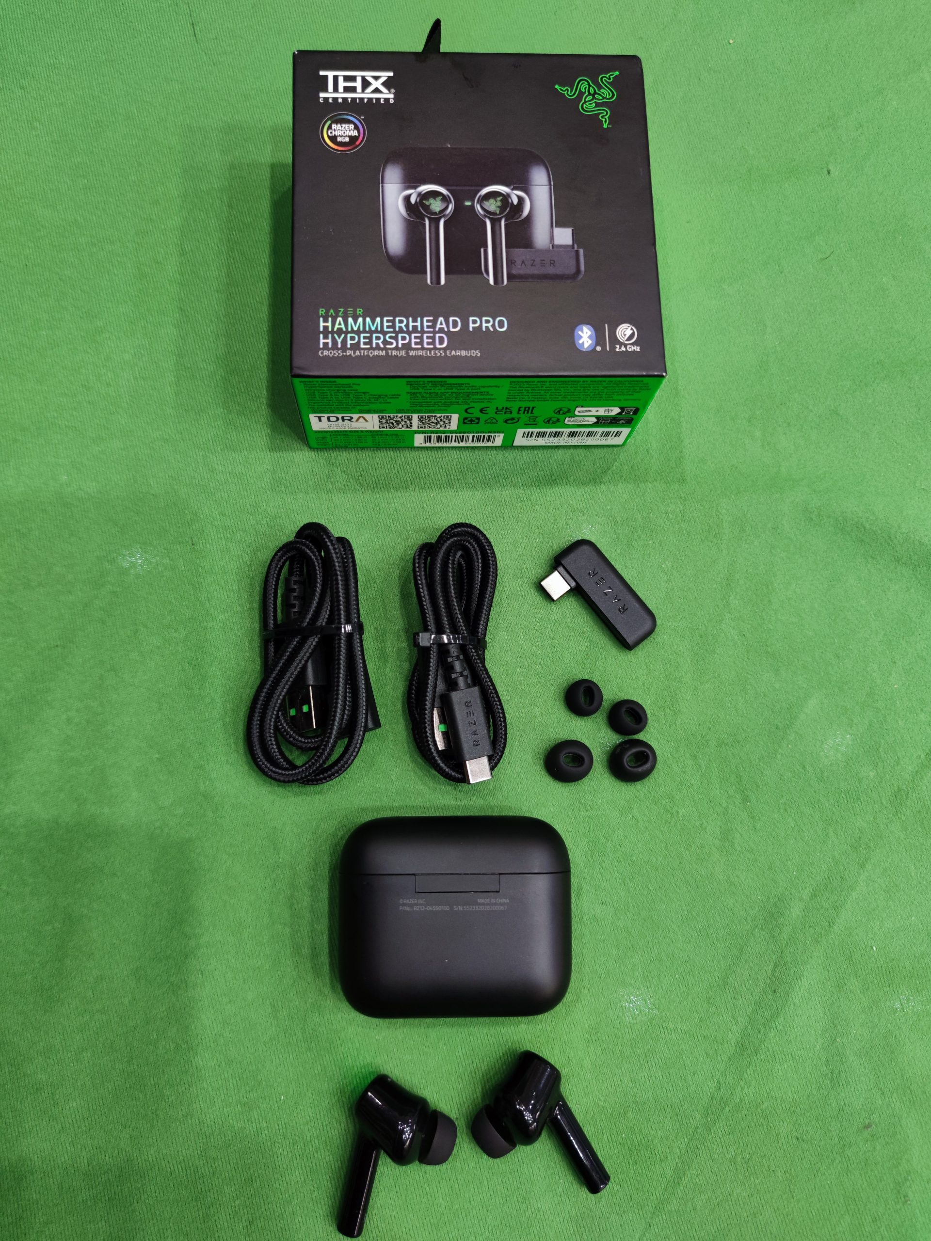 ÚJ! Razer Hammerhead Pro Hyperspeed True Wireless Gamer fülhallgató, kiemelt kép