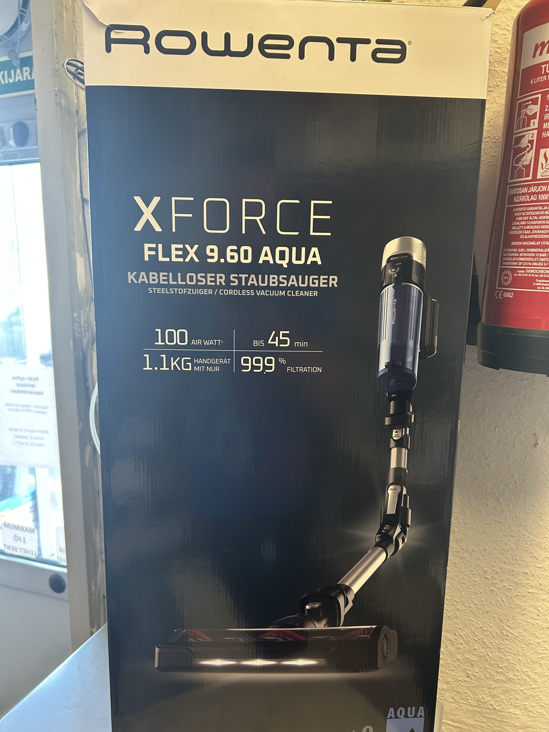 Gyári garanciával Rowenta X-Force Flex 9.60 Aqua 4in1 kéziporszívó, kiemelt kép