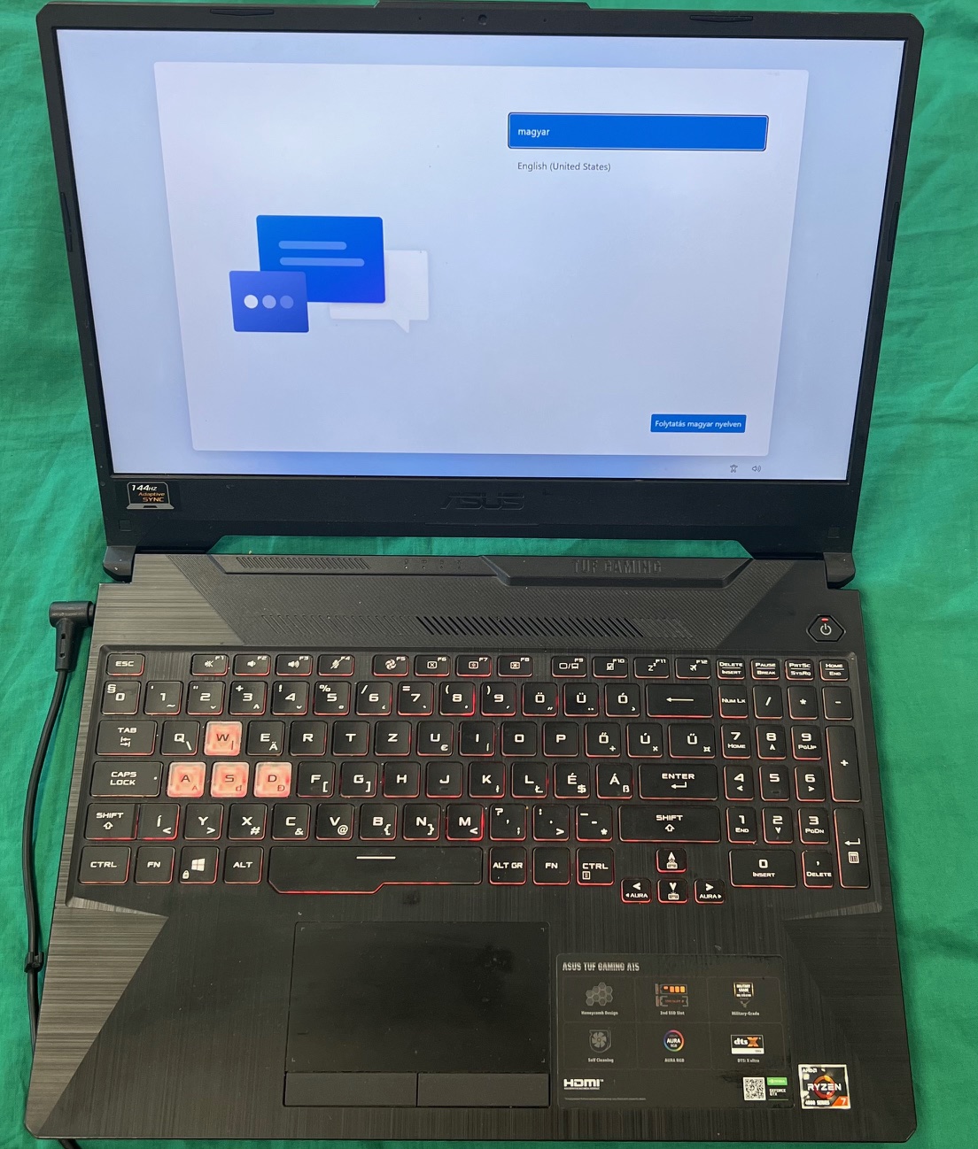 ASUS TUF Gaming Laptop A15 FA506IU-HN174, kiemelt kép