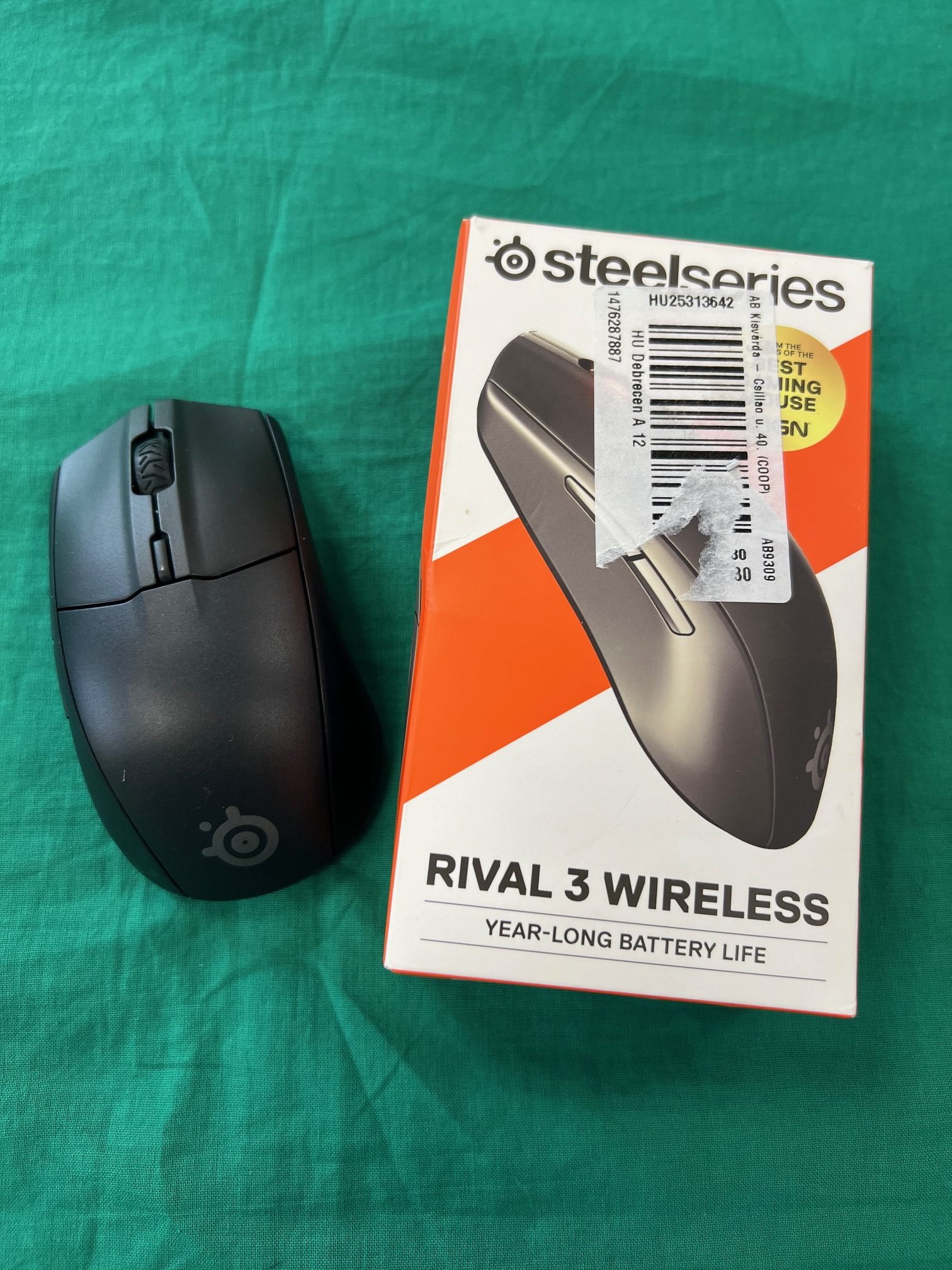 Gamer egér SteelSeries Rival 3 - vezeték nélküli, kiemelt kép