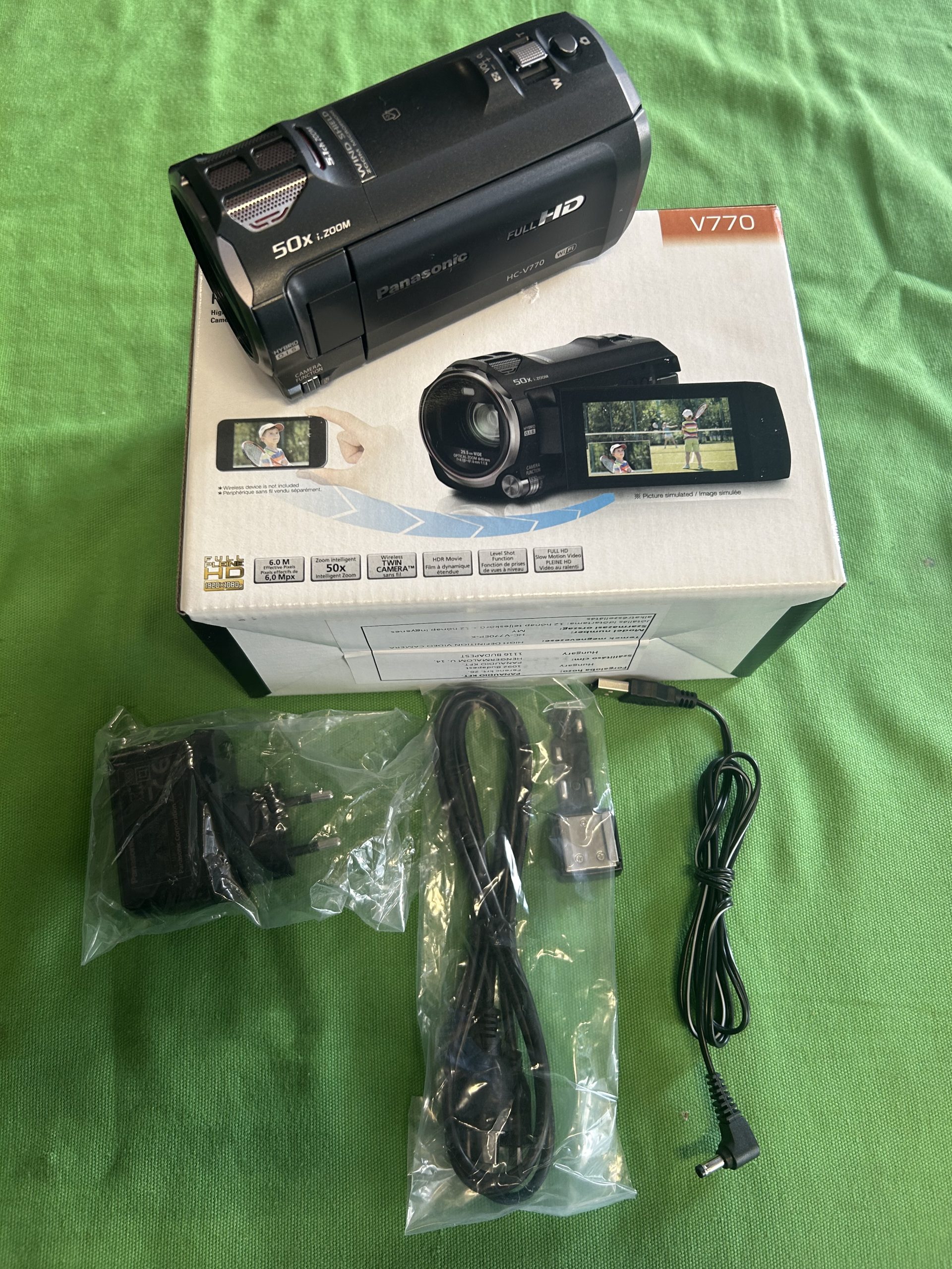 Panasonic HC-V770 FUL HD kamera, kiemelt kép