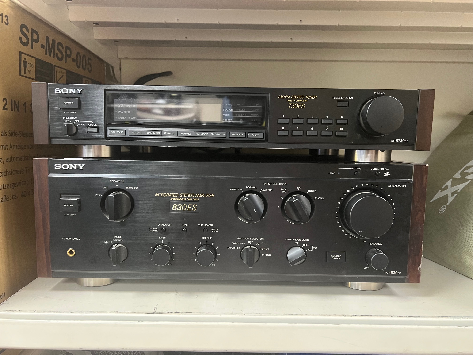Sony TA-F830ES erősítő + Sony ST-S730ES rádió tuner, kiemelt kép