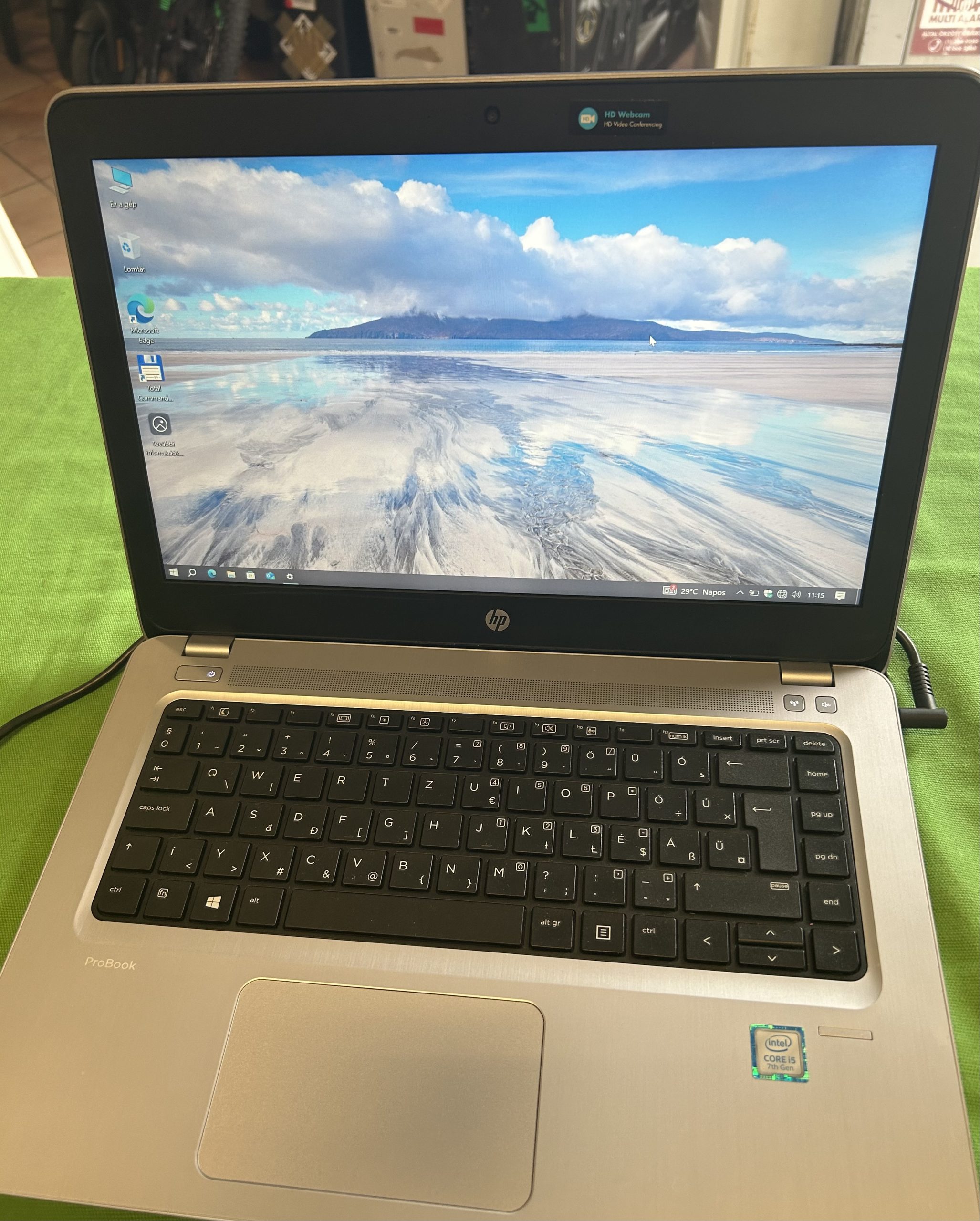 HP Probook i5-7th, 8/128 Notebook, kiemelt kép