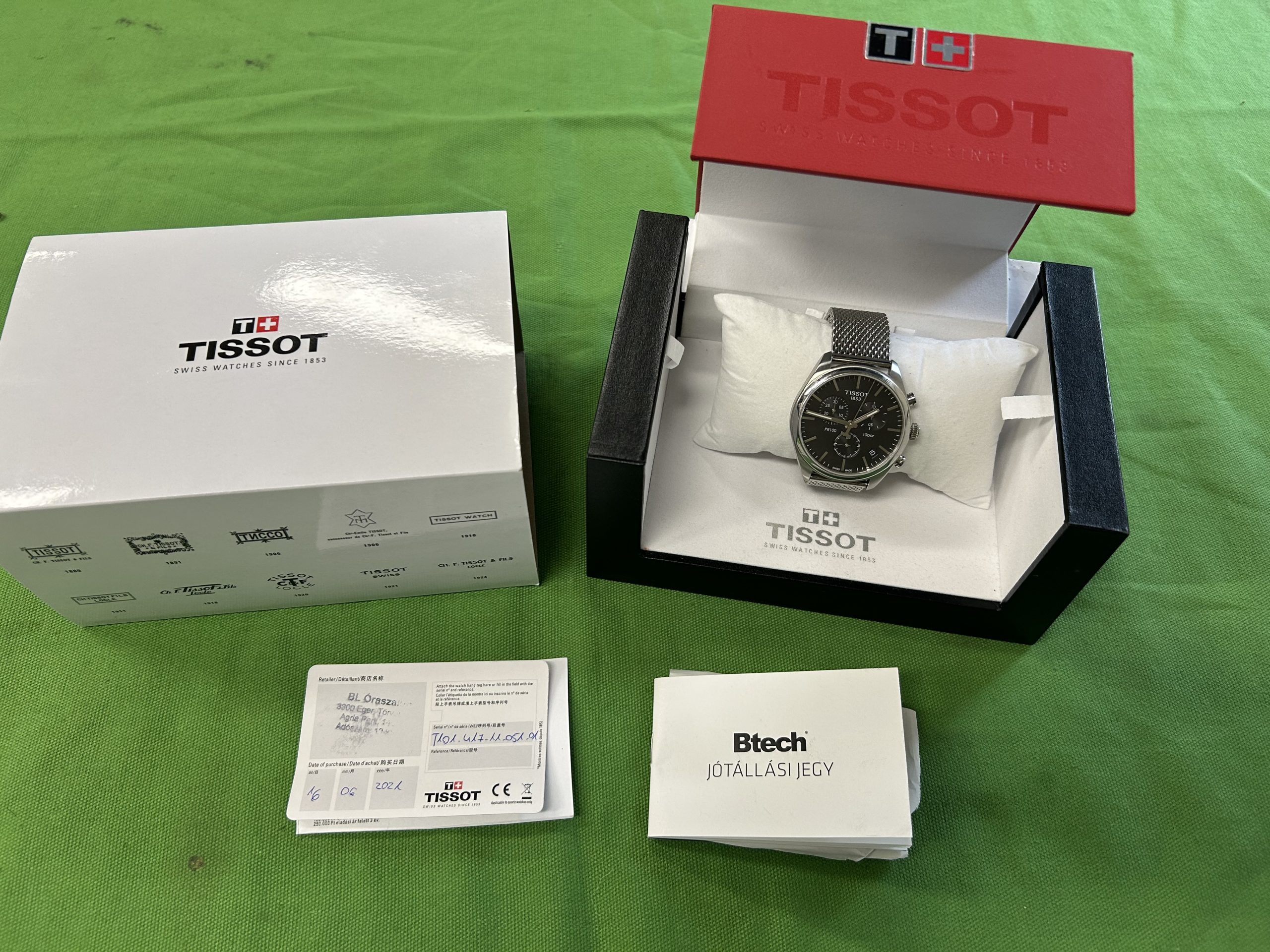 Tissot férfi karóra PR 100 T101.417.11.041.00 Kvarc Acél, kiemelt kép