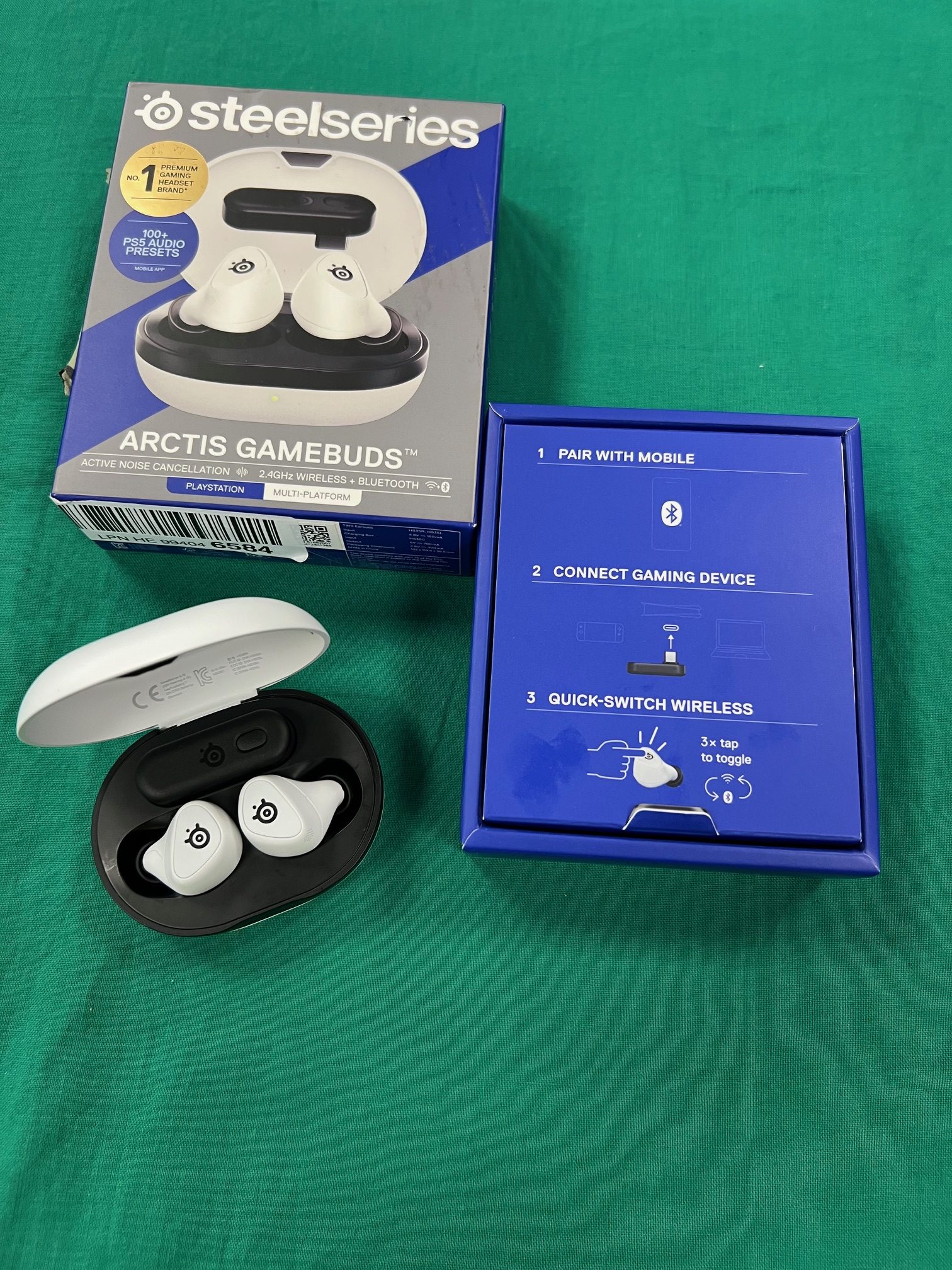 Új! Steelseries Arctis Gamebuds (Playstation) Gamer vezeték nélküli fülhallgató, kiemelt kép