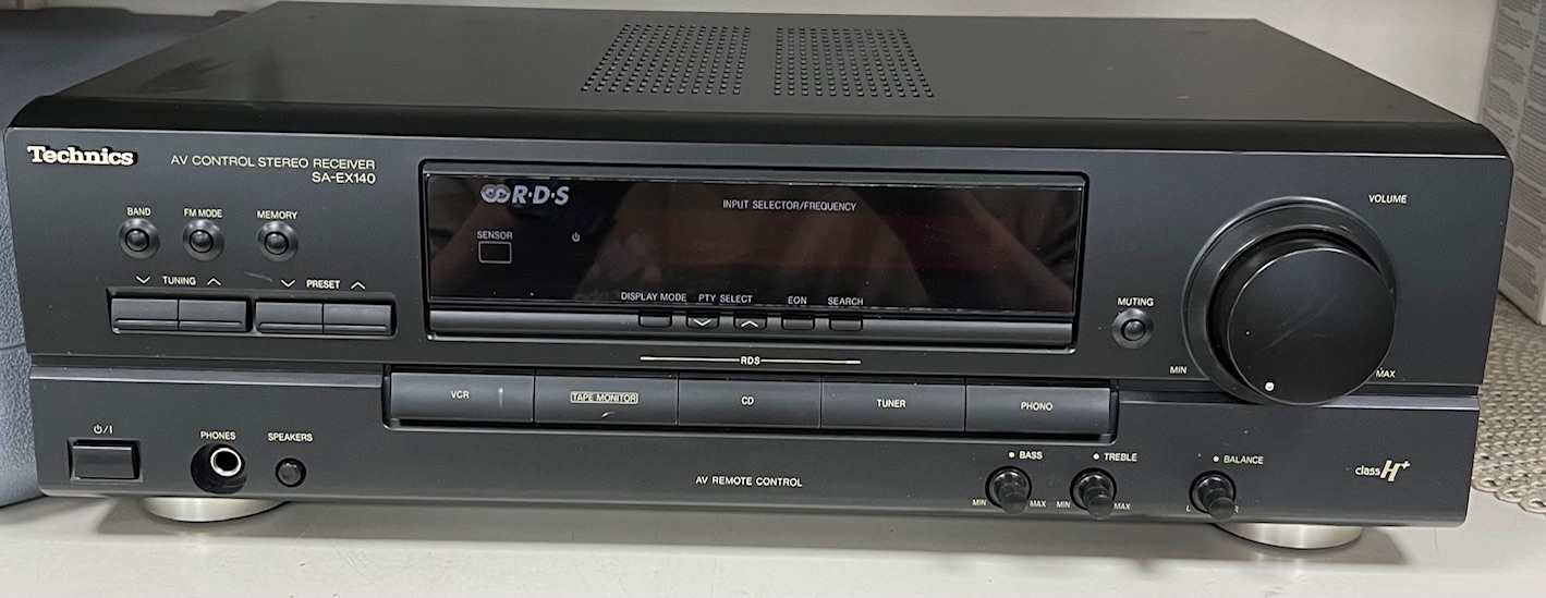 Technics SA-EX140, 2x150W, 4-16 ohm, 2 hangfalas rádiós sztereo erősítő, kiemelt kép