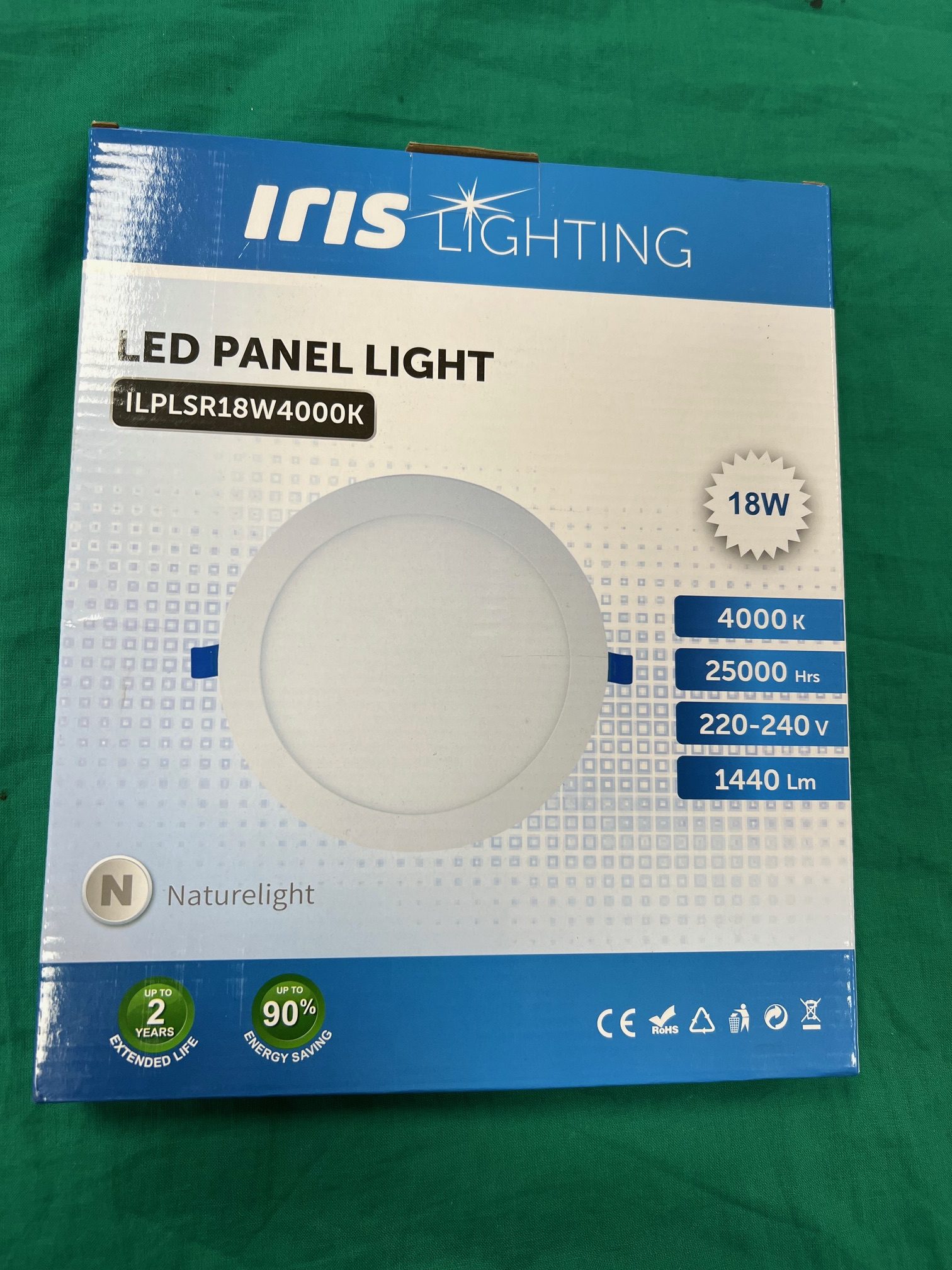 IRIS Lighting PLSUR-18W 18/1440lm/4000K mennyezeti kör alakú LED panel, kiemelt kép