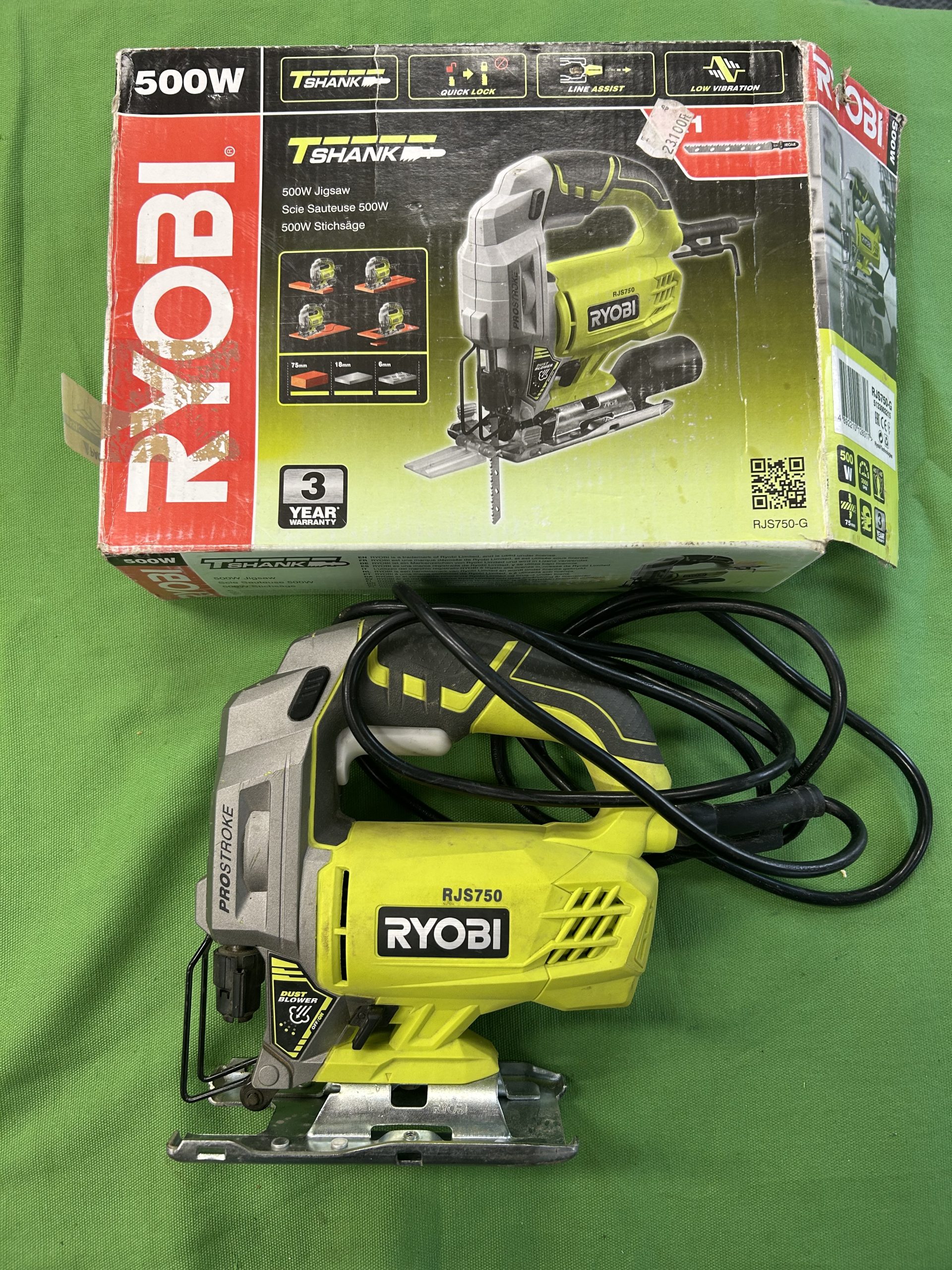 RYOBI RJS750 dekopírfűrész, kiemelt kép