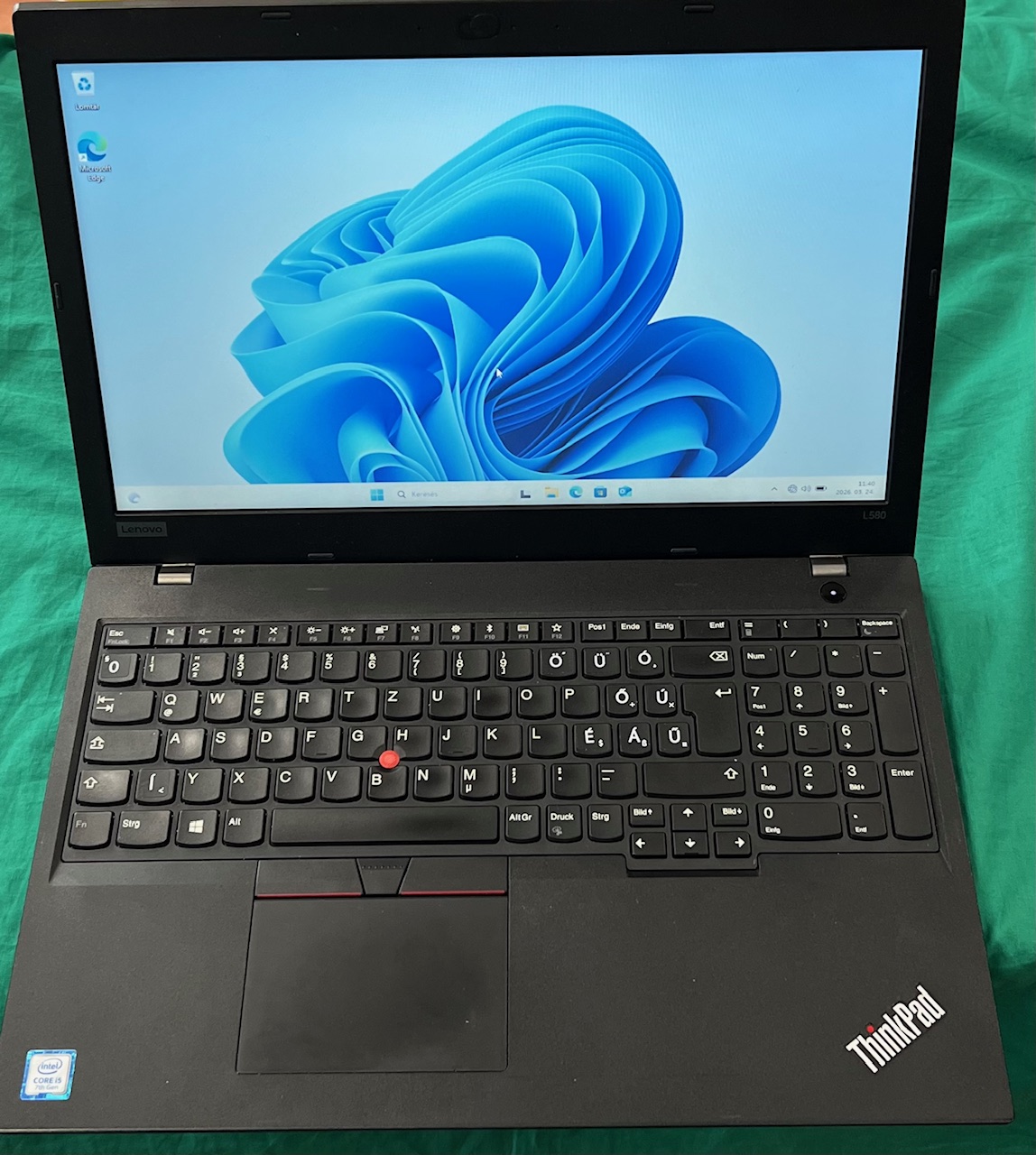 Lenovo thinkpad L580 laptop, kiemelt kép