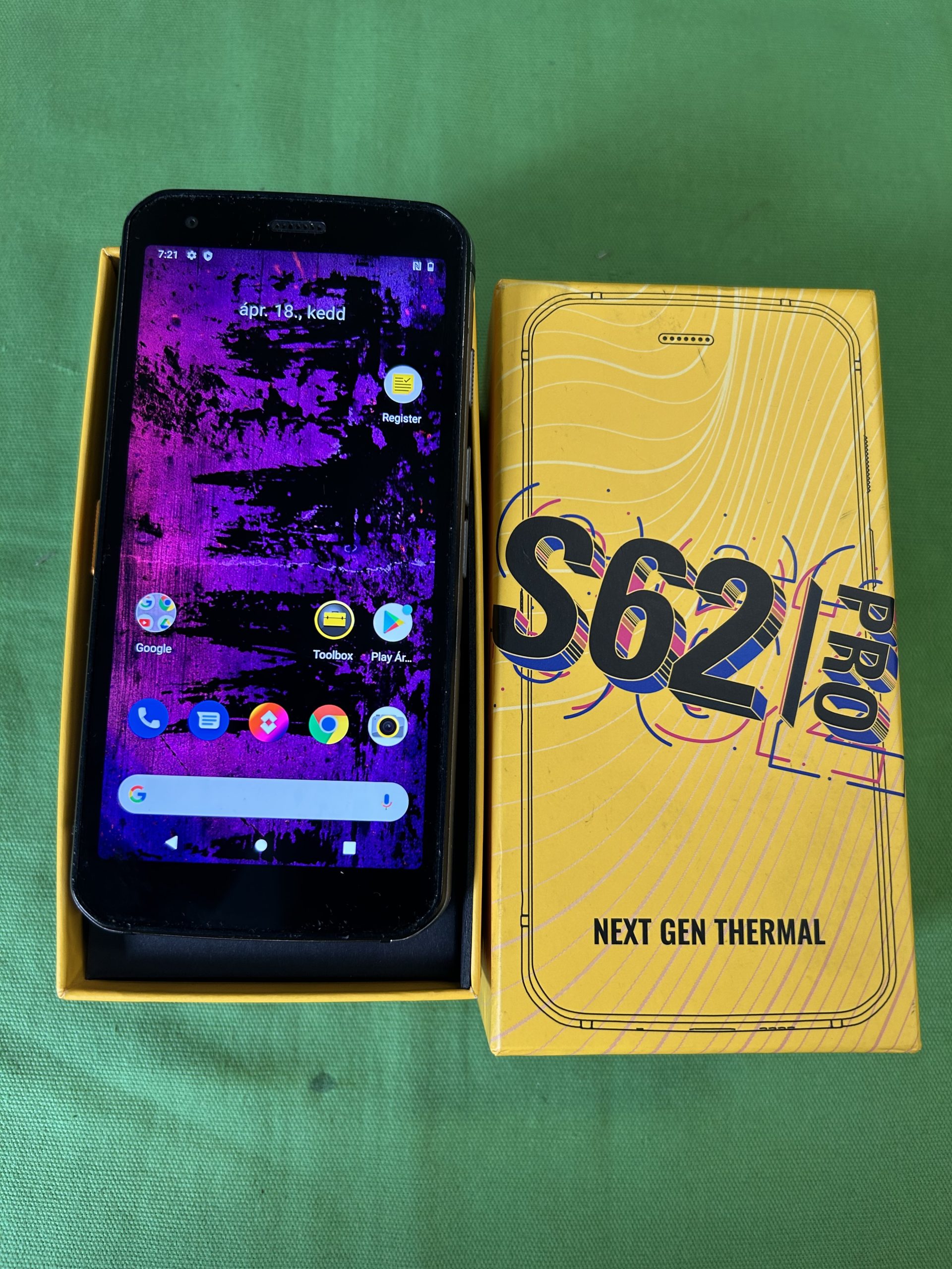 Caterpillar S62 Pro Dual Mobiltelefon, kiemelt kép