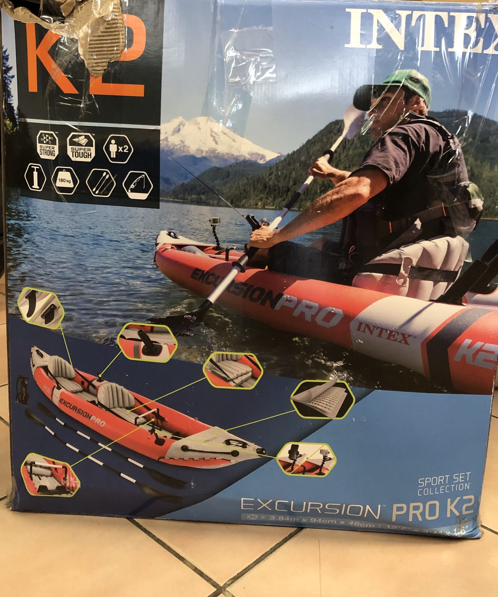 INTEX Excursion Pro K2 felfújható kajak, kiemelt kép