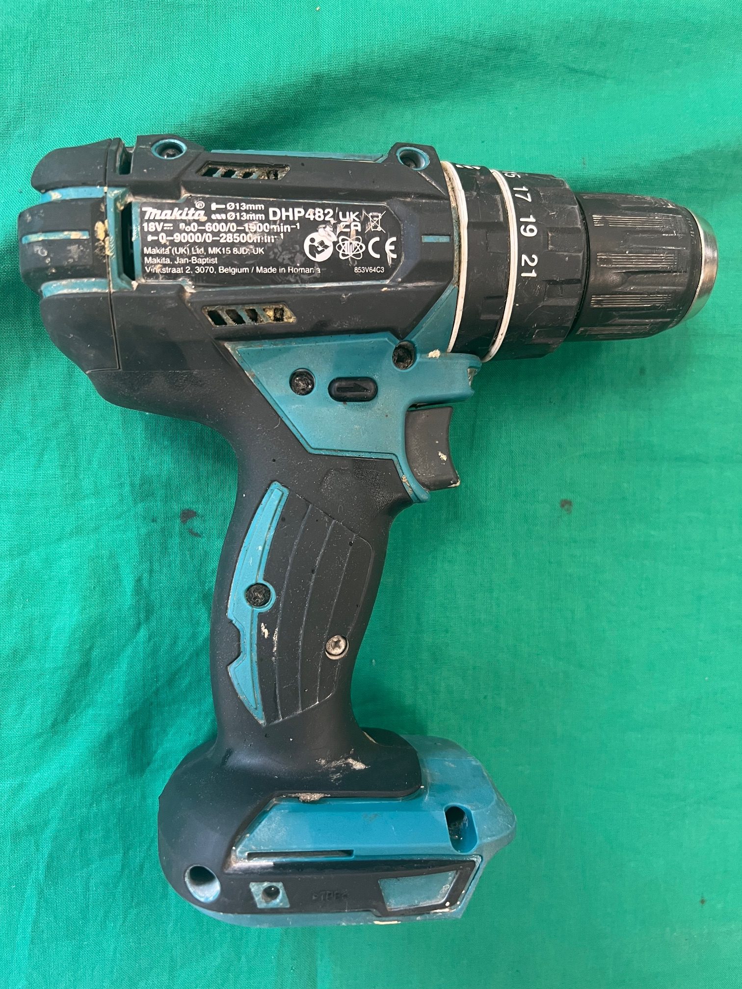 Makita akkumulátoros fúró-csavarozó DHP482Z, kiemelt kép