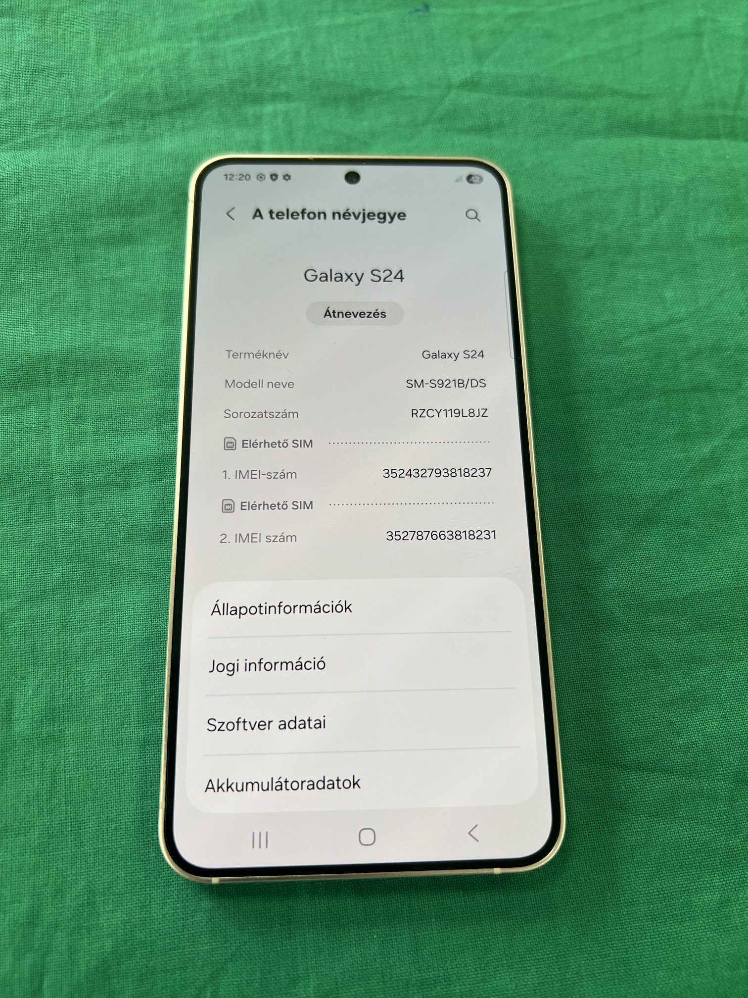 SAMSUNG S24 128 GB, kiemelt kép