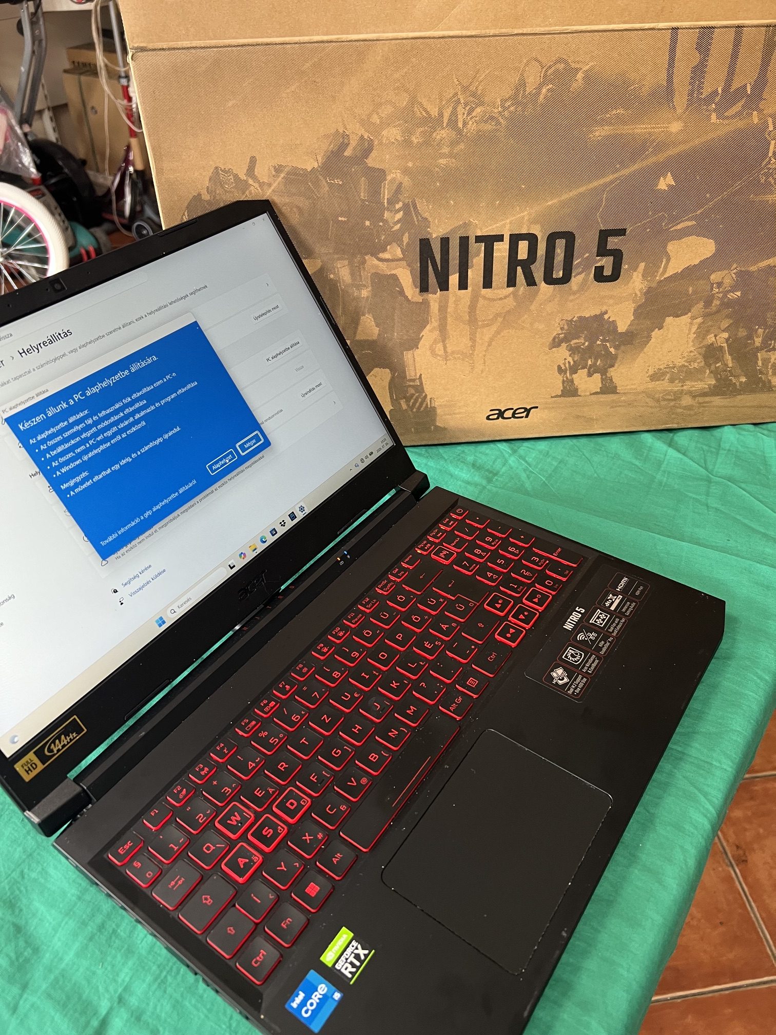 Acer Nitro 5 laptop i5-11gen 16/512Gb RTX3050, kiemelt kép
